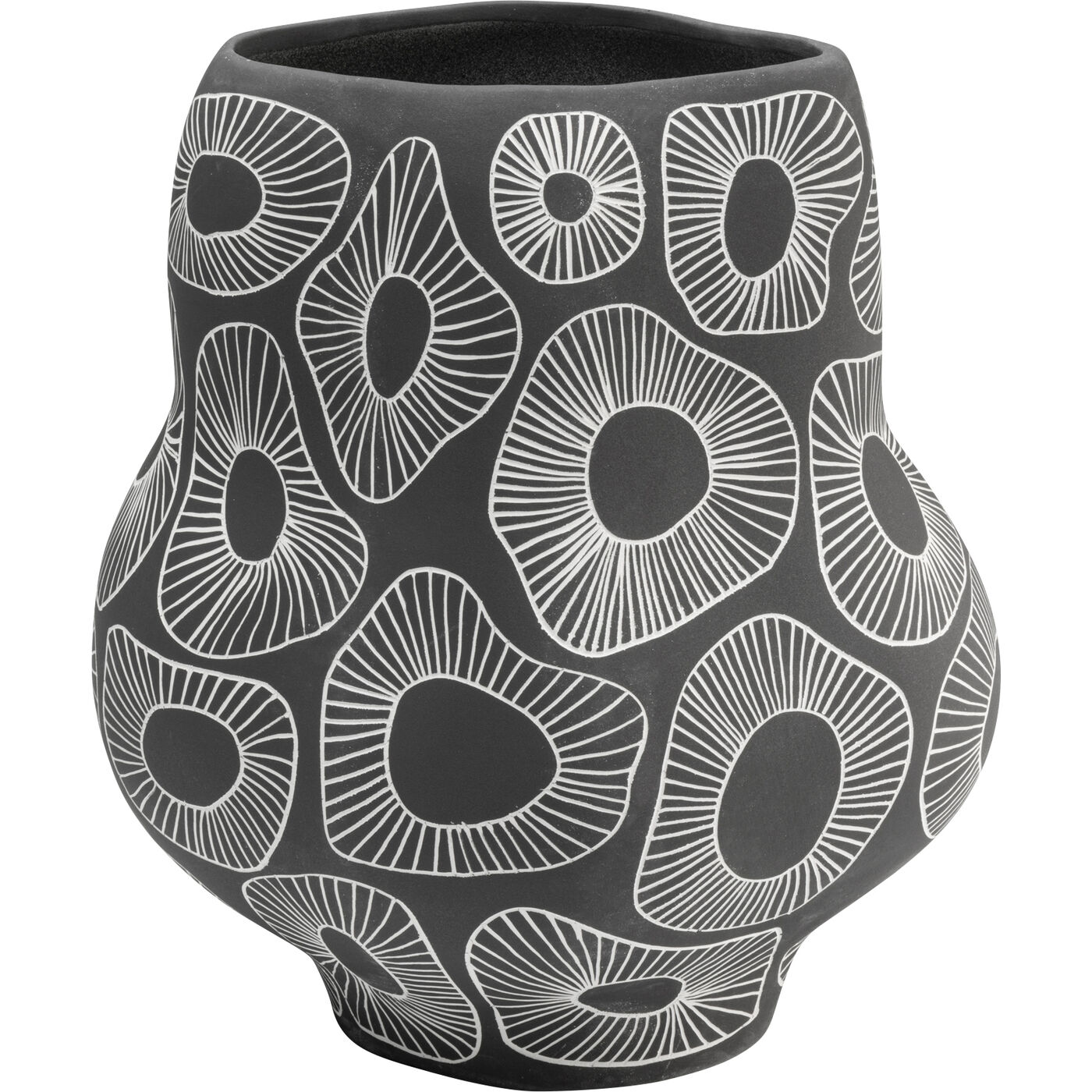 Ваза Anemone «Анемон» 33 см, Серый
