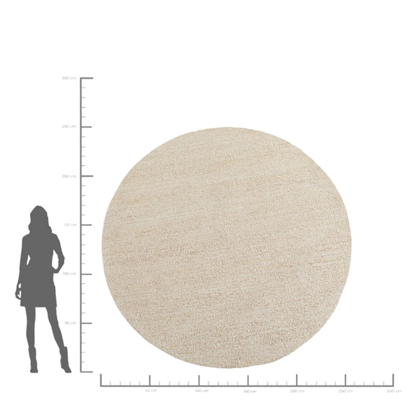 Ковер Boucara Cream Ø250cm от KARE Design