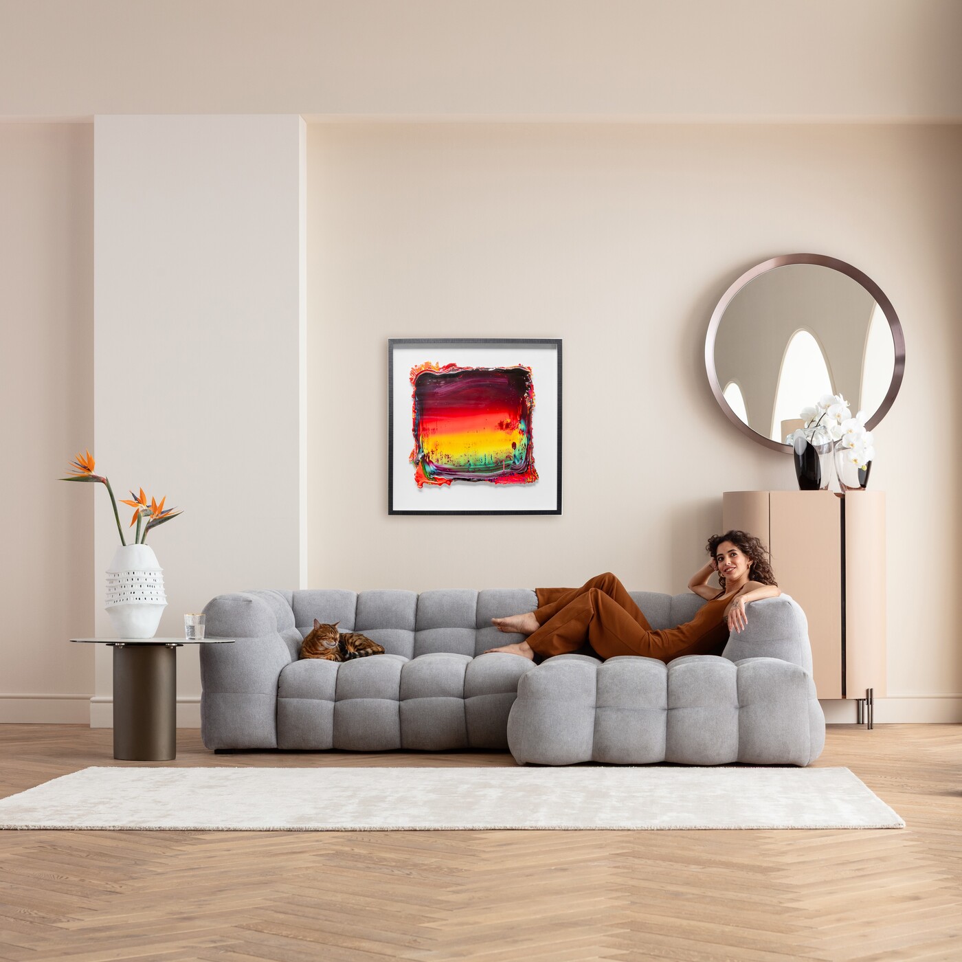 Картина в раме Art Page «Абстракция» 90x90 см от KARE Design