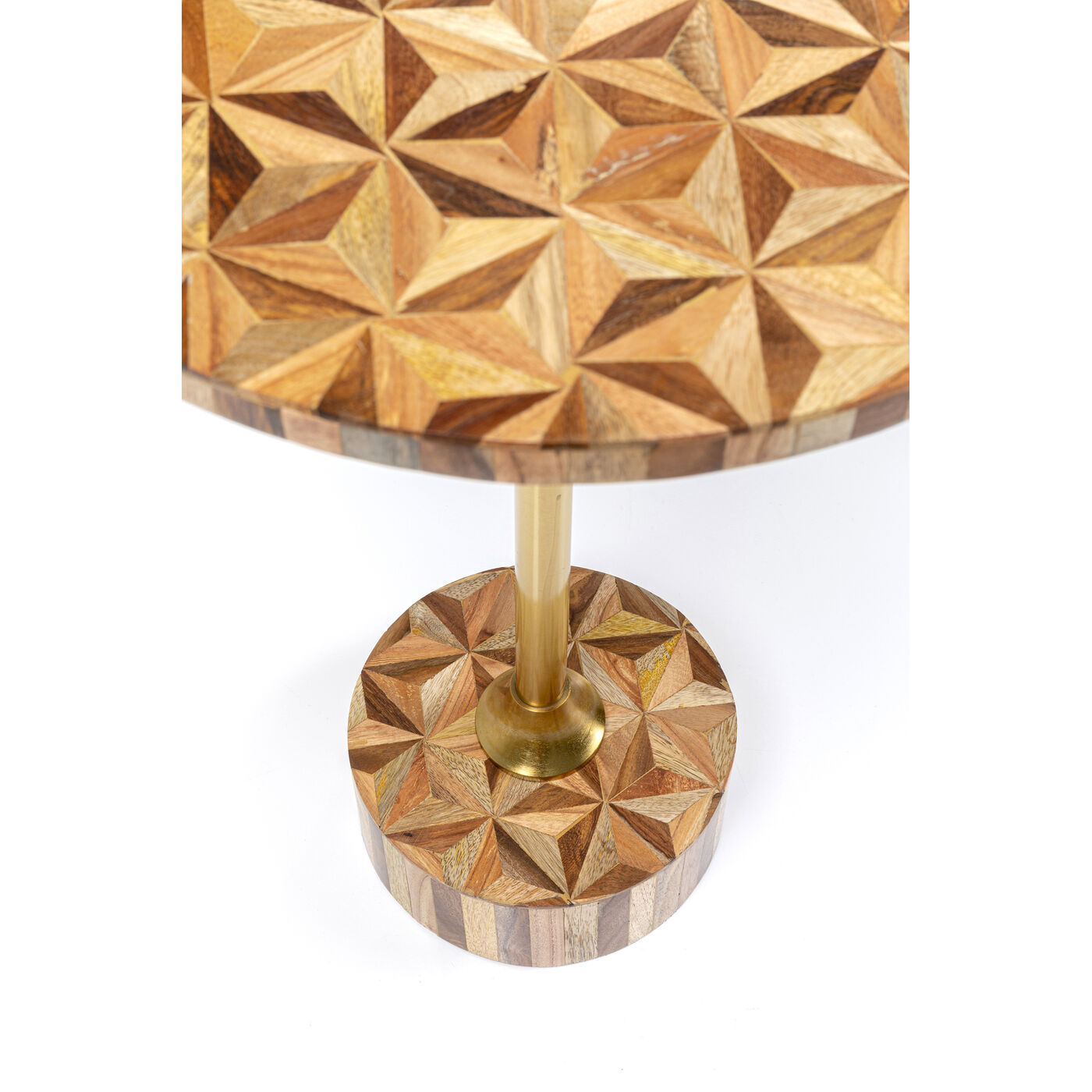 Стол приставной Domero Geo Brown Ø40 см от KARE Design
