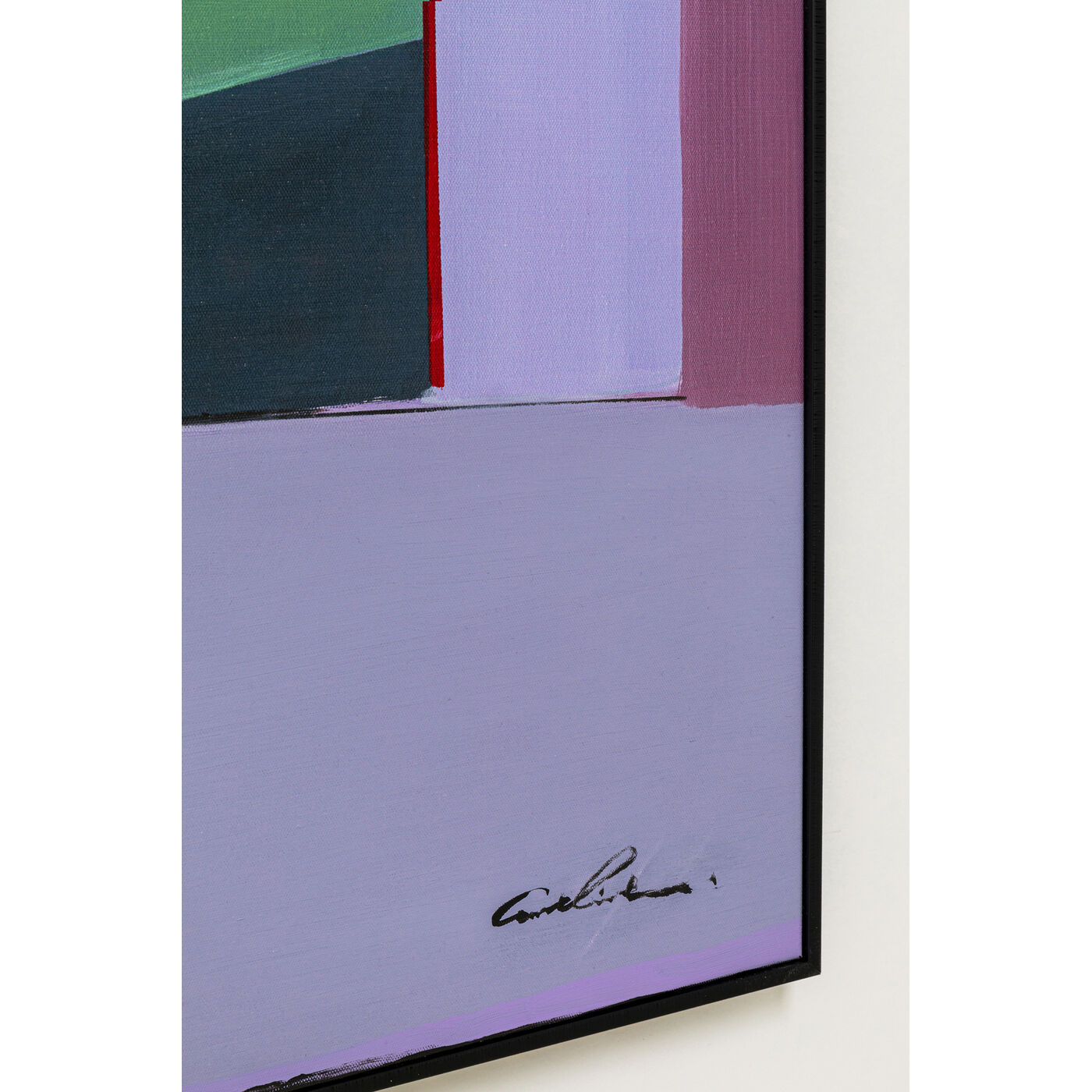 Картина в раме Abstract Shapes Purple «Абстрактные формы» 113x113 см, Фиолетовый от KARE Design