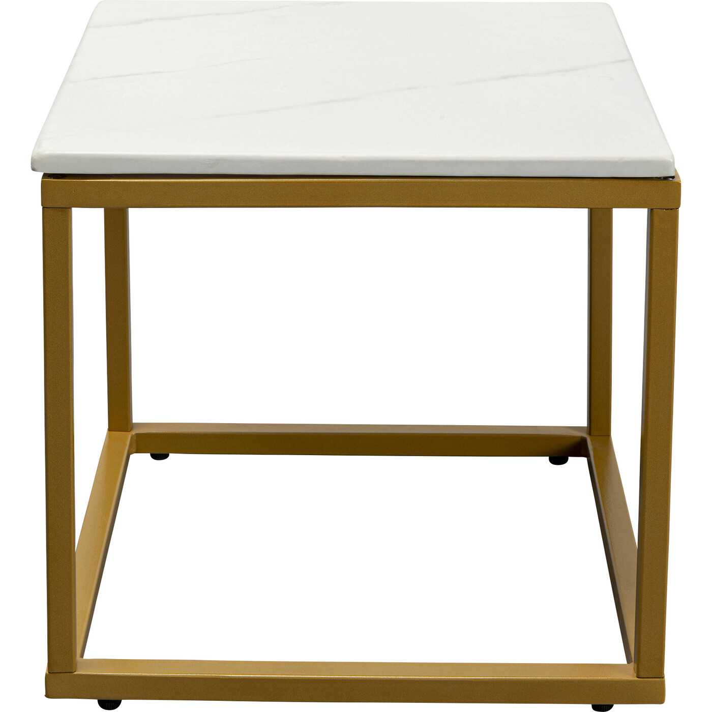 Стол приставной Key West Marble Gold 40x40 см от KARE Design