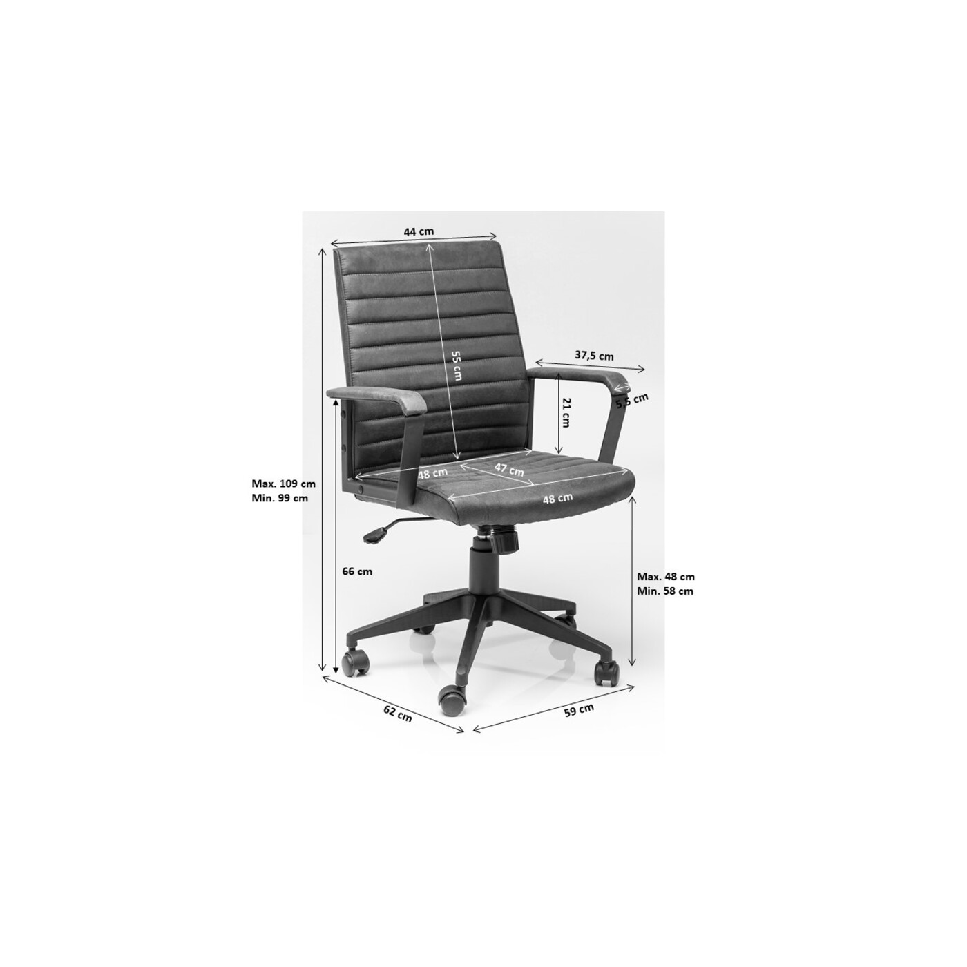 Стул офисный Labora Brown от KARE Design