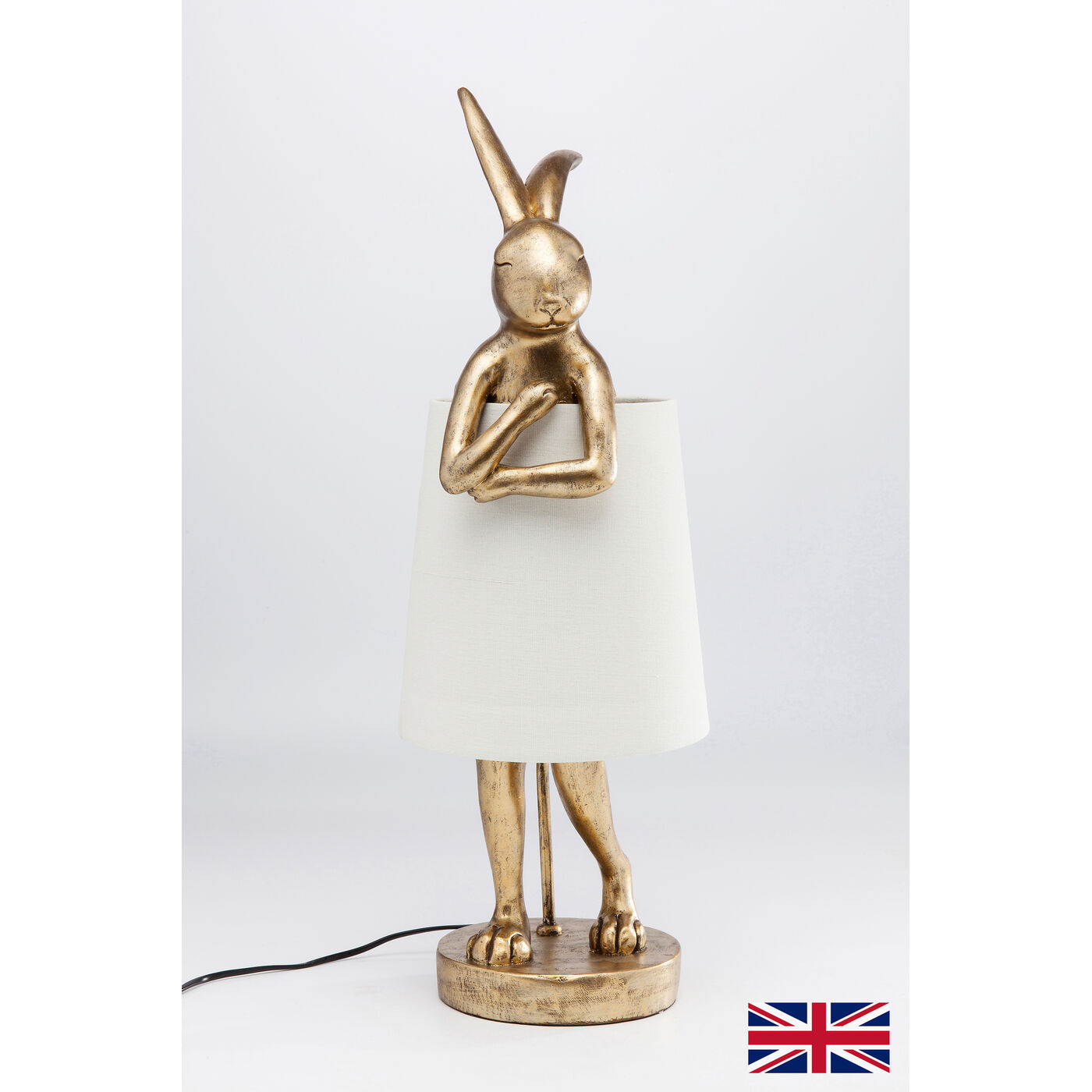 Светильник настольный Animal Rabbit Gold 68cm UK от KARE Design