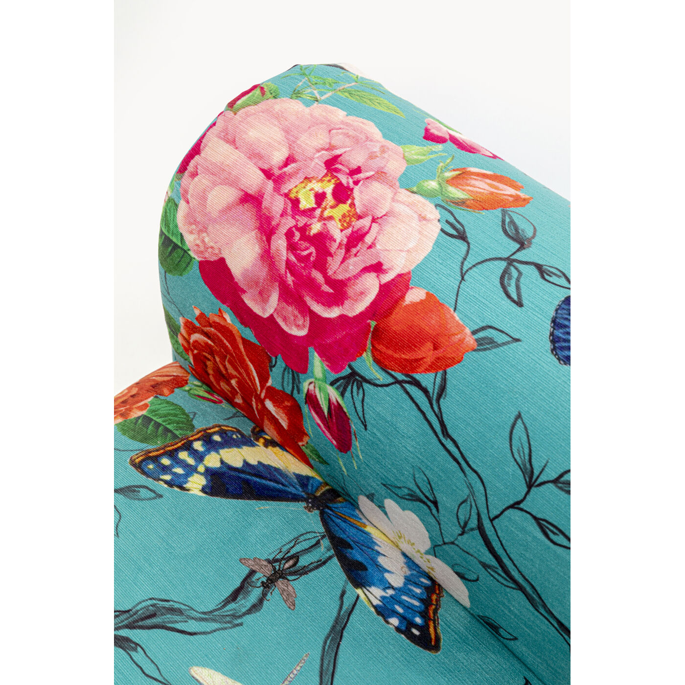 Скамья Wing Flower Fever Blau 100cm от KARE Design