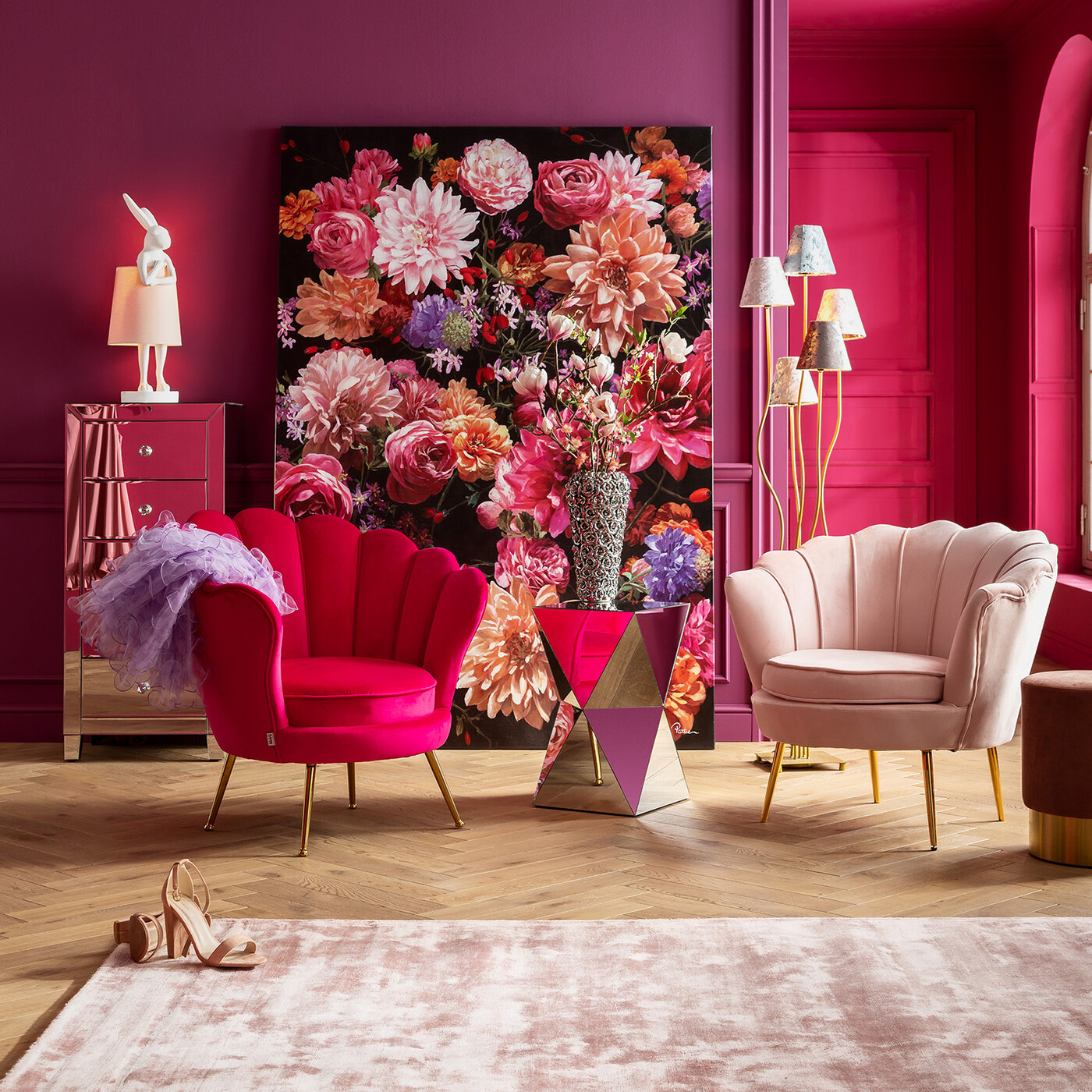 Картина Touched Flower Bouquet «Букет цветов» 200x140 см от KARE Design