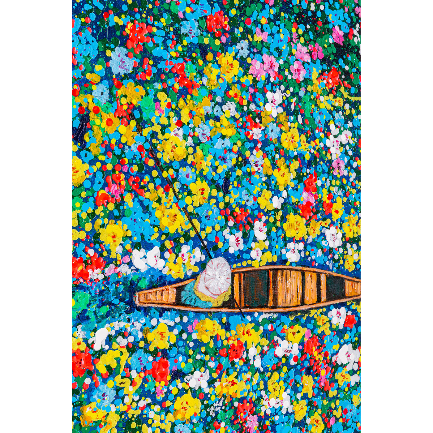 Картина в раме Floating Flower Market 150x100cm от KARE Design