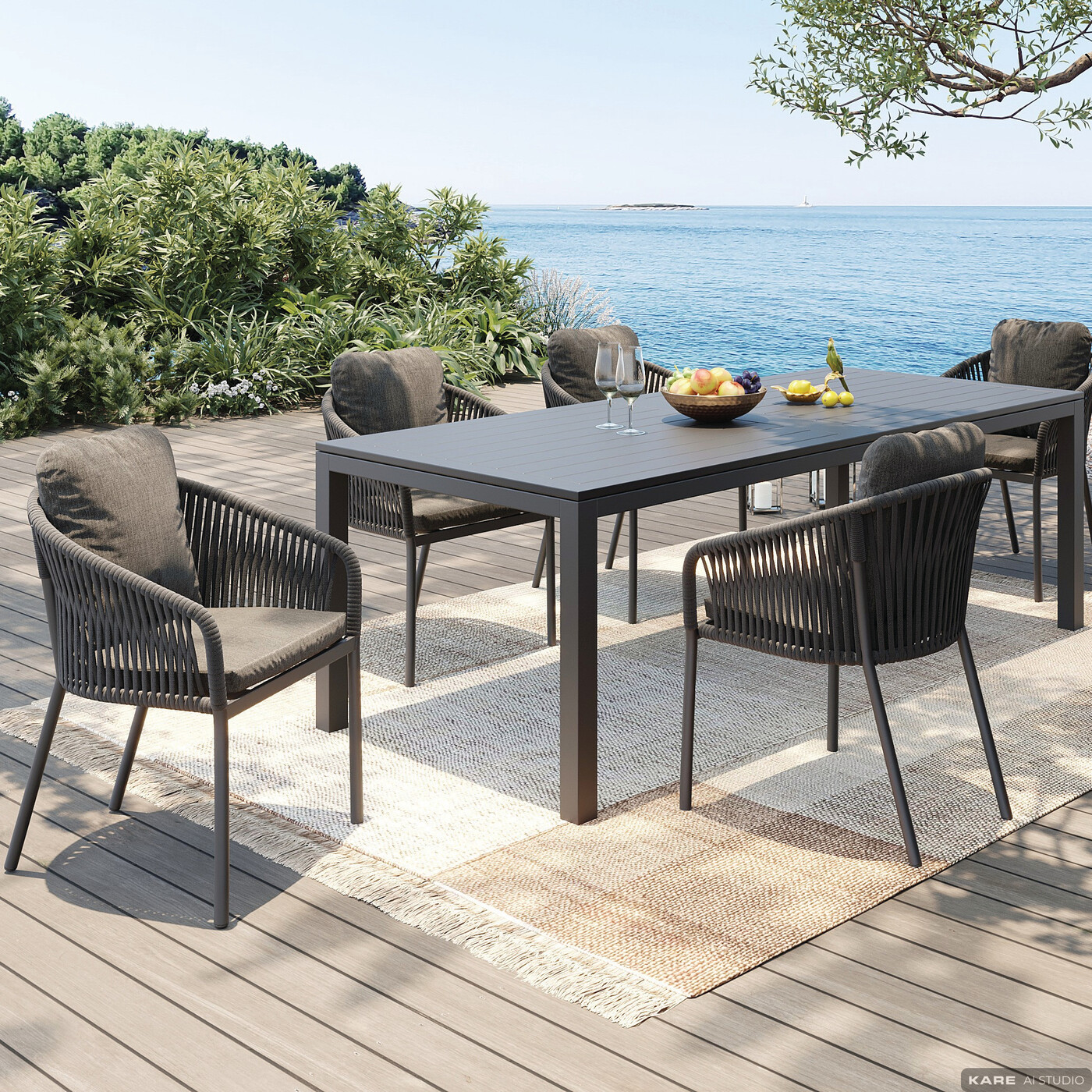 Стул Malta Slim Grey от KARE Design