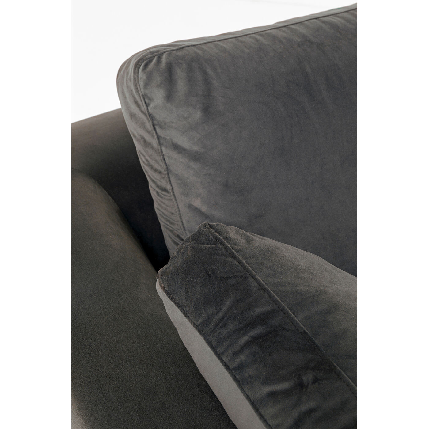 Диван угловой правосторонний Gianni Small Velvet Grey Right от KARE Design