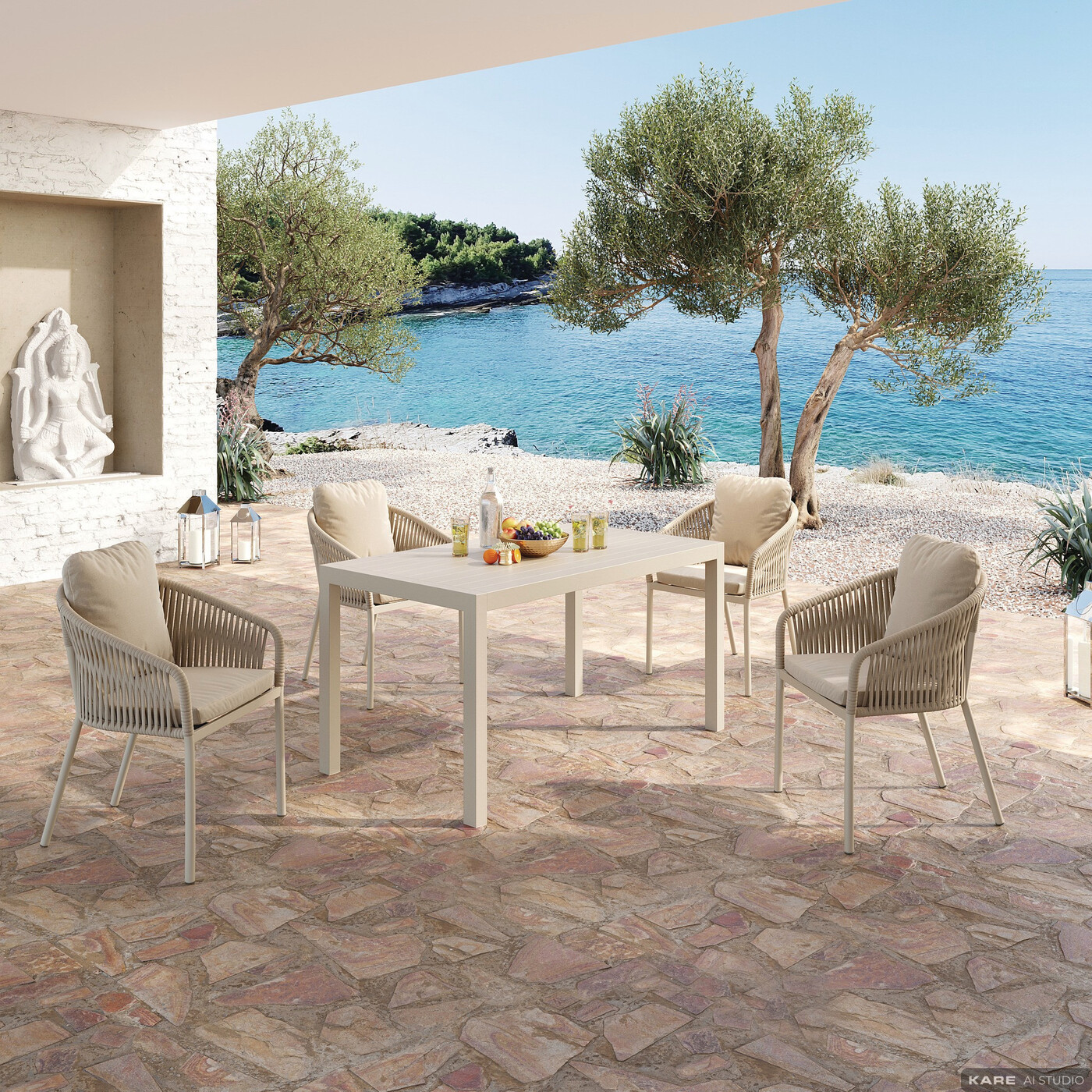 Стул Malta Slim Beige от KARE Design