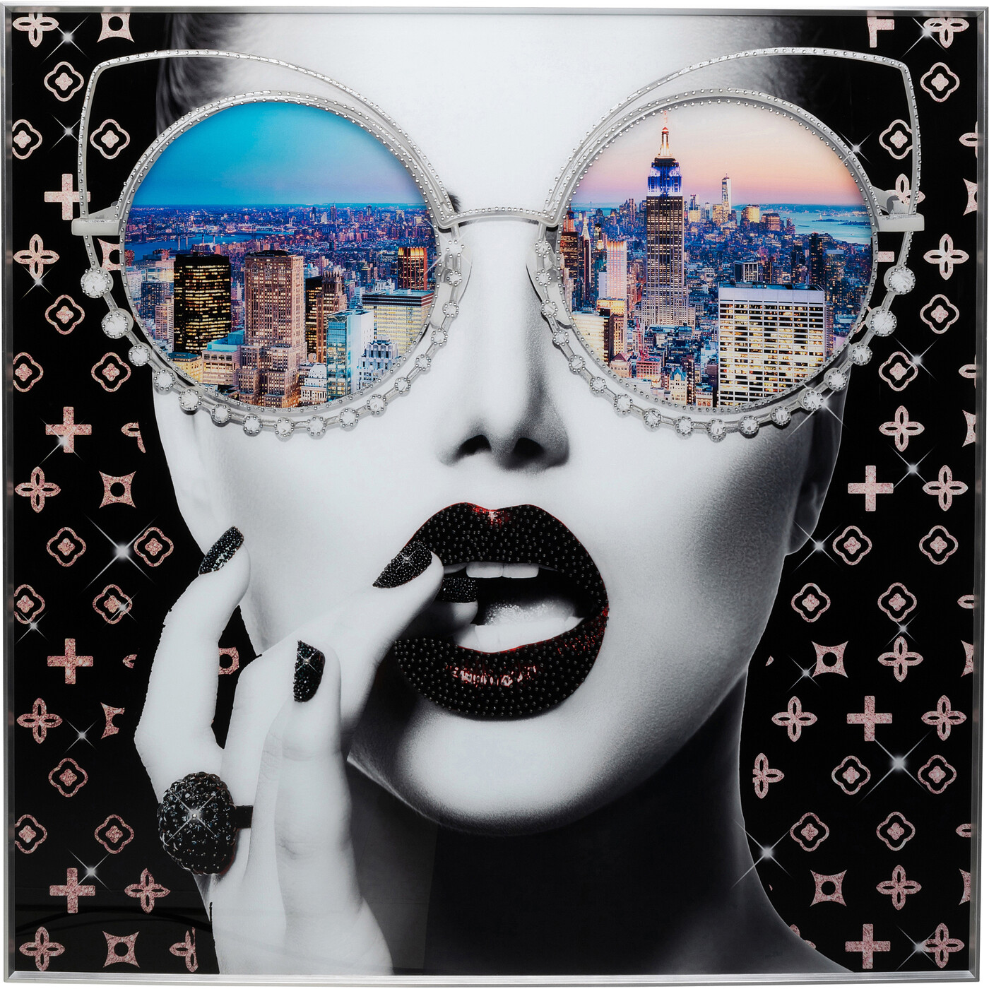 Картина в раме NY View 120x120 см от KARE Design