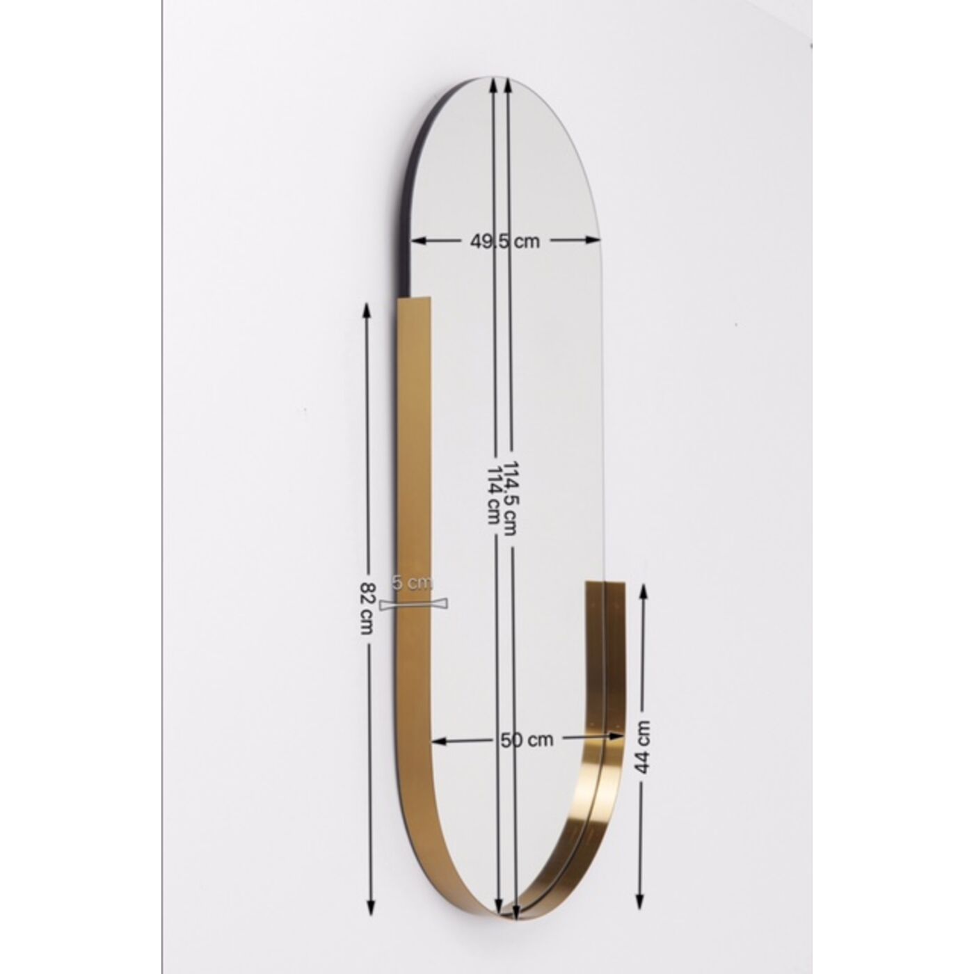 Зеркало Hipster Oval 114x50 см от KARE Design