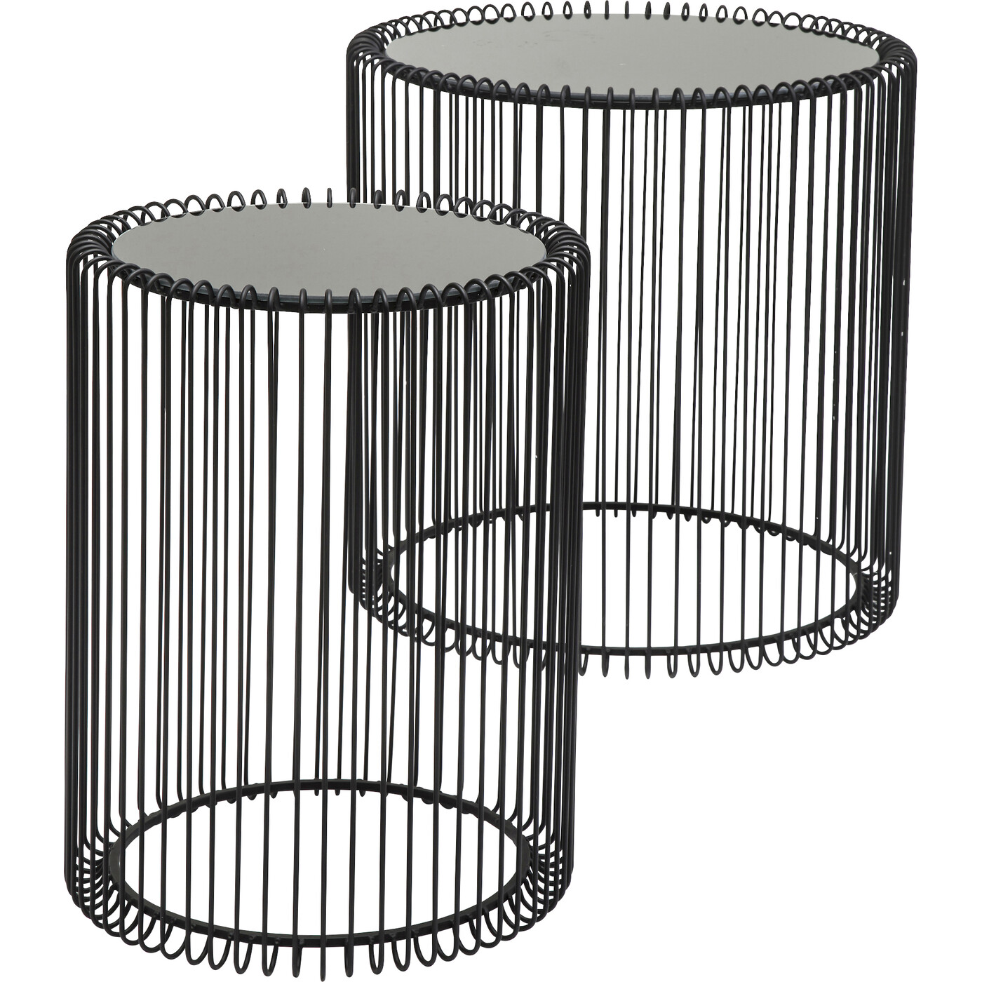 Стол приставной Wire Black Ø44 см (2 шт) от KARE Design