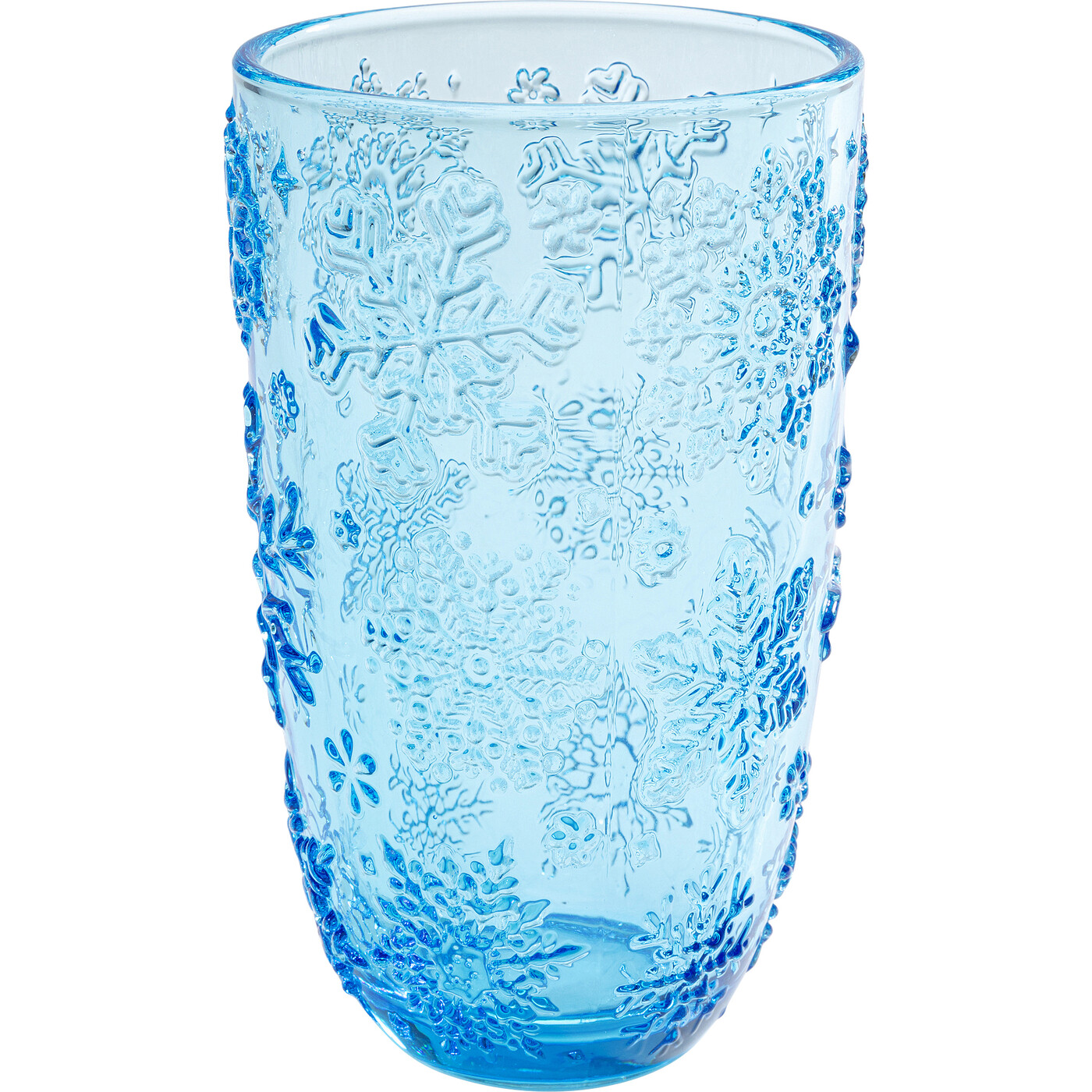 Стакан Ice Flowers «Ледяные цветы», Синий от KARE Design
