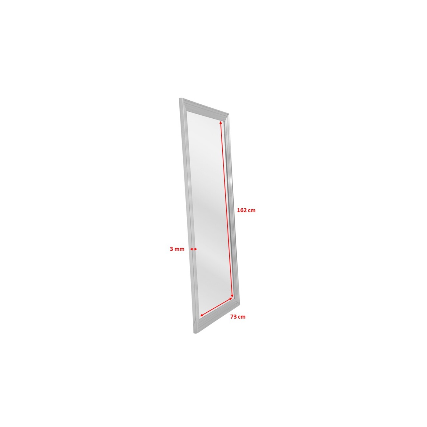 Зеркало Frame Silver 180x90 см от KARE Design