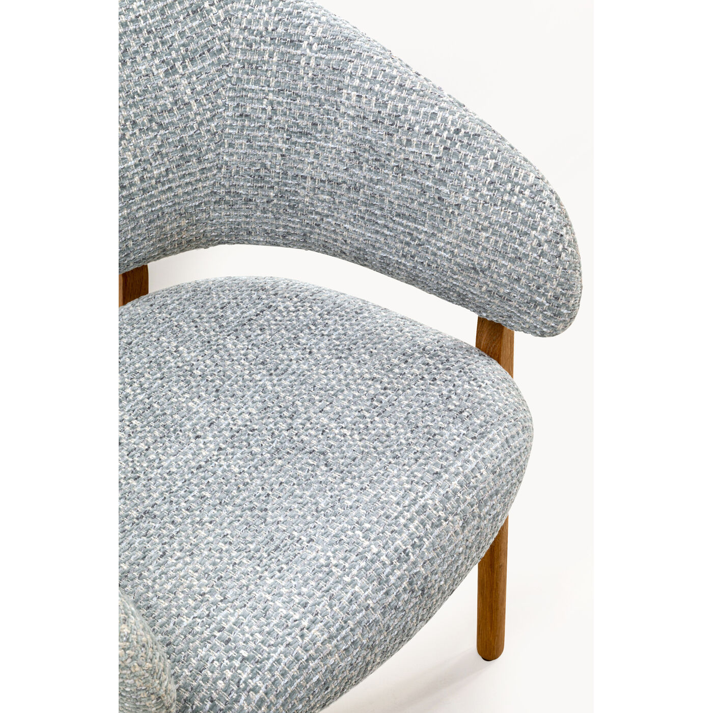 Стул с подлокотниками August Blue Melange от KARE Design