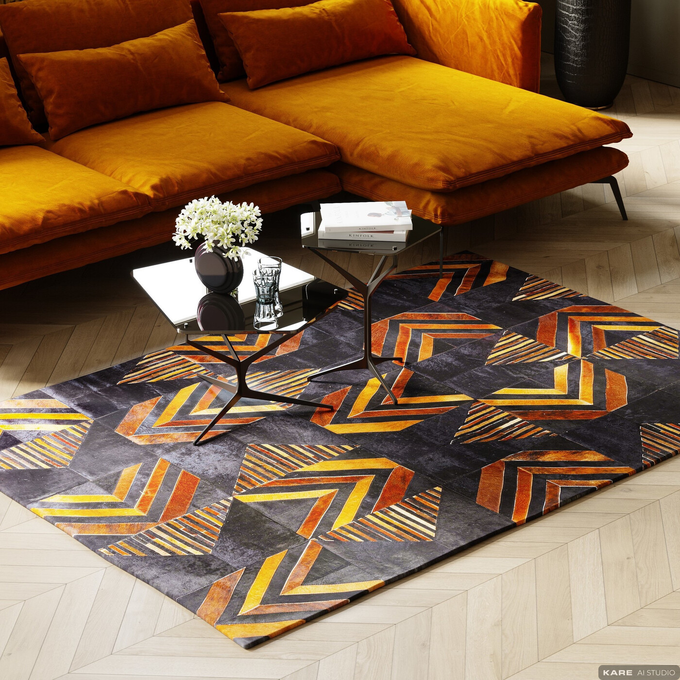 Ковер-шкура Puzzle 240x170 см от KARE Design