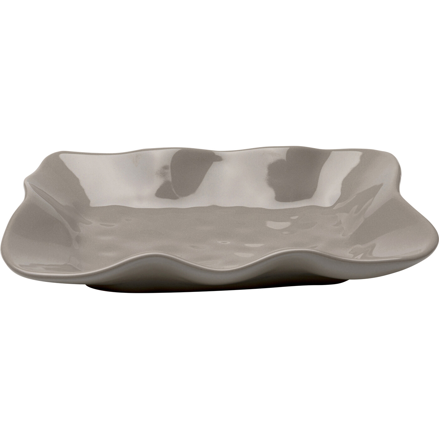 Тарелка сервировочная Organic «Органик» 17x26 см, Серый от KARE Design