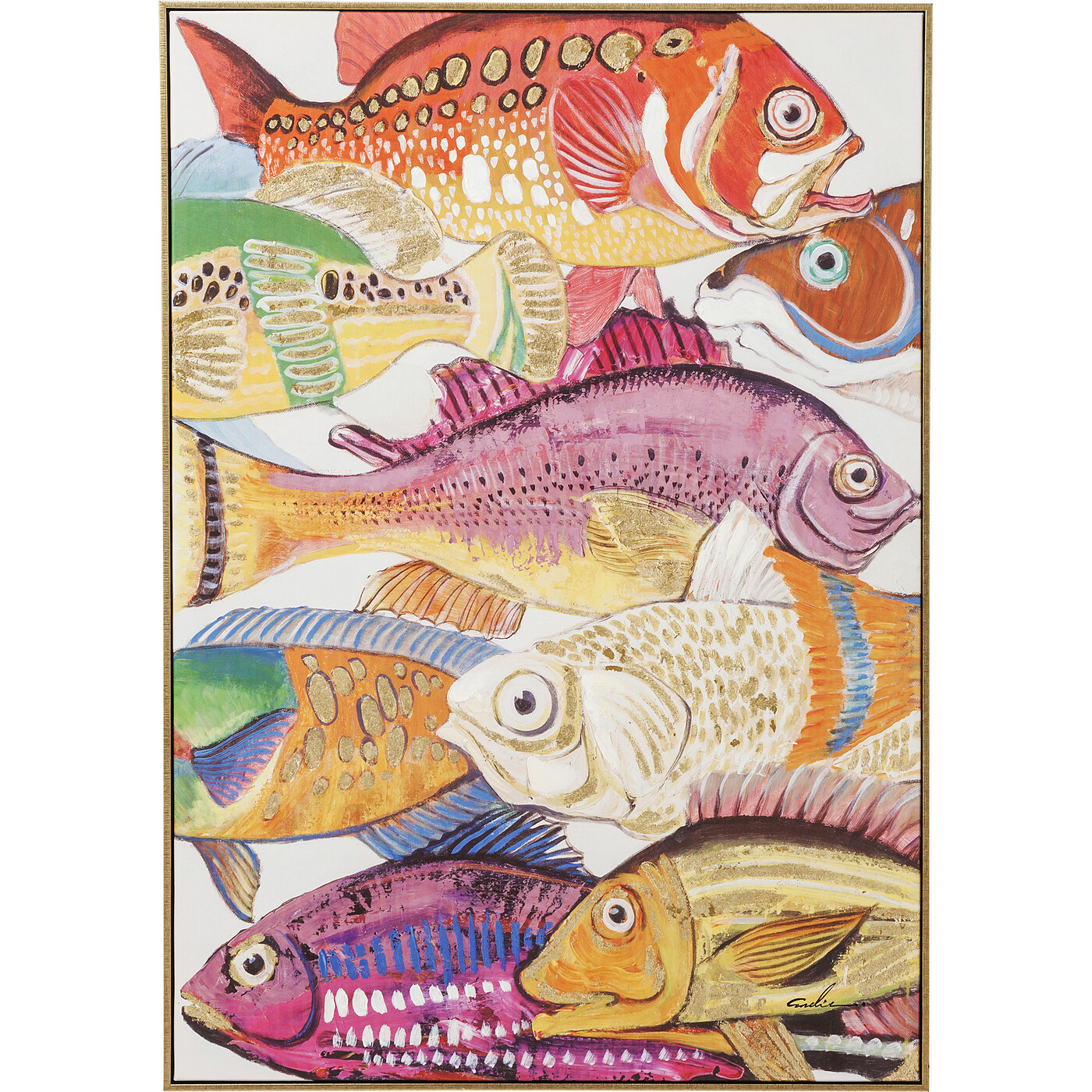 Картина Touched Fish Meeting One «Рыбы» (2/Set) от KARE Design