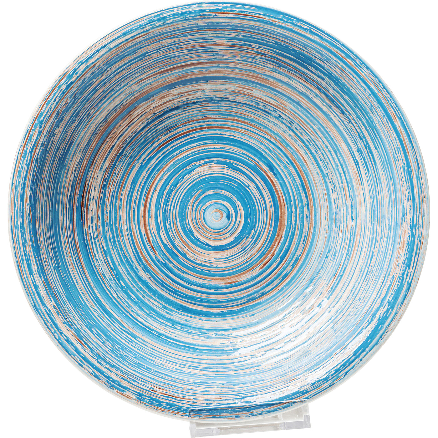 Тарелка глубокая Swirl «Завиток» Ø21 см, Синий от KARE Design