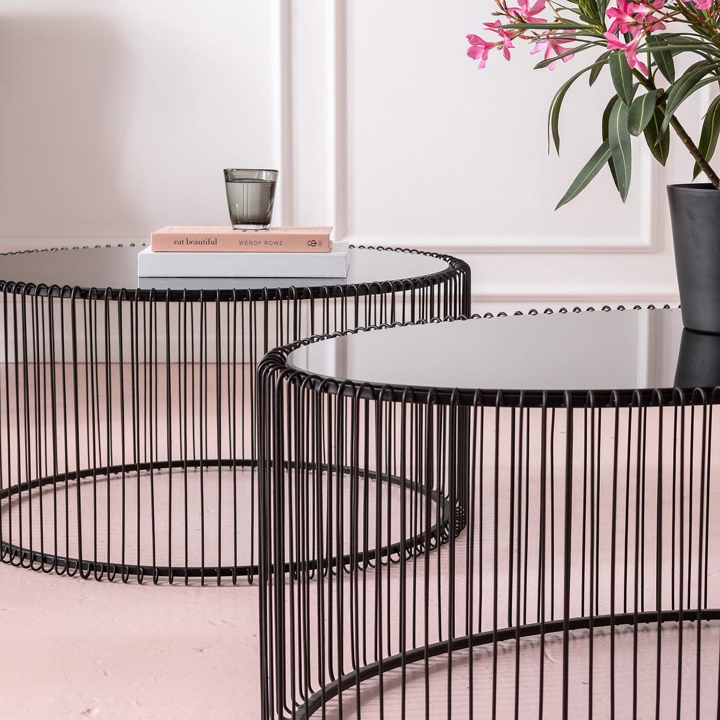 Стол кофейный Wire Uno Black 60x90 см от KARE Design