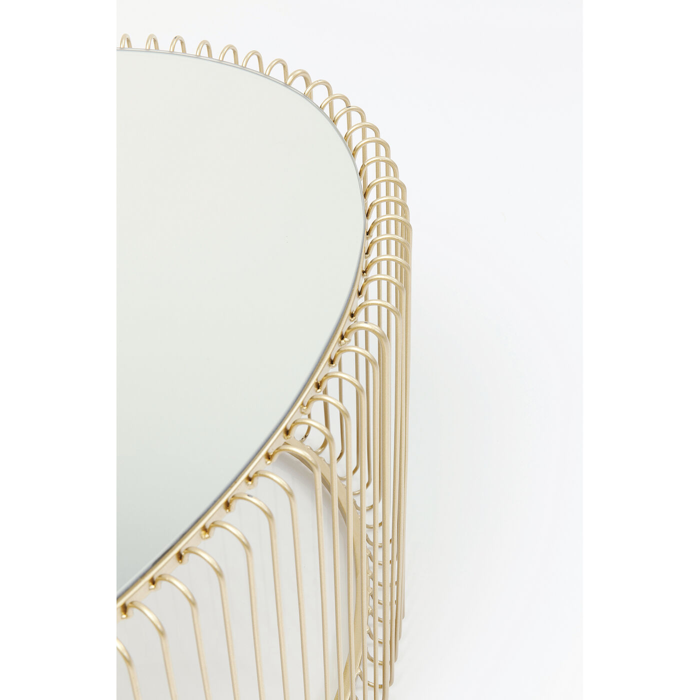 Стол кофейный Wire Uno Brass 60x90 см от KARE Design