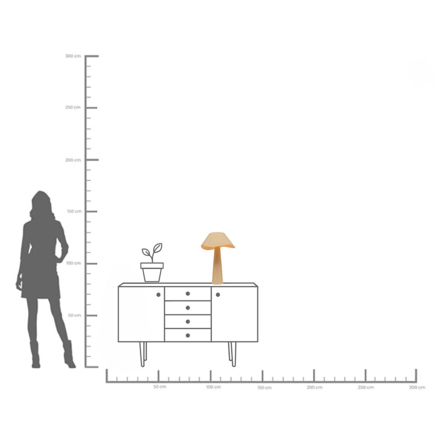 Светильник настольный Cloudy Round Ecru 49cm от KARE Design
