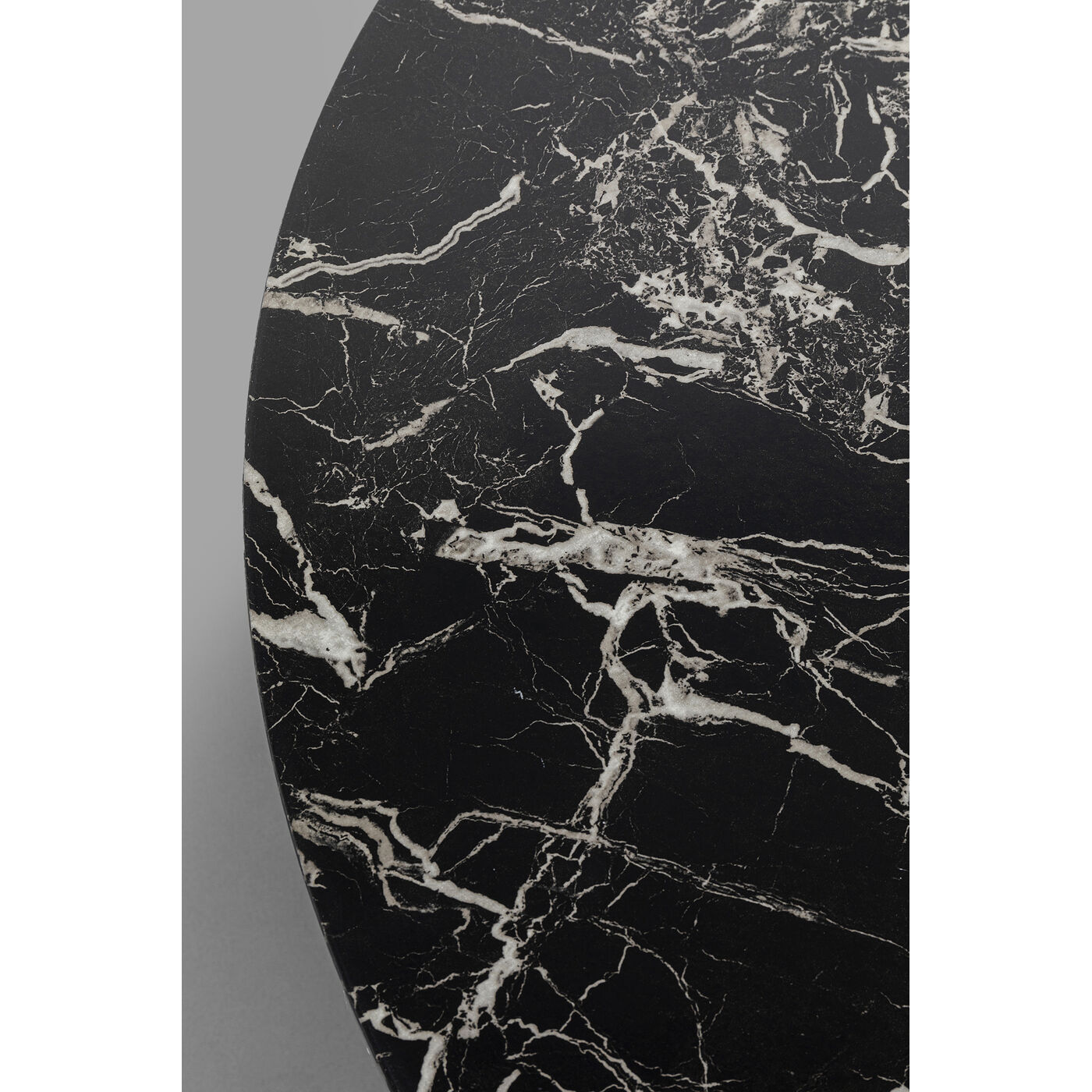 Стол кофейный Schickeria Marble Black Ø80 см от KARE Design