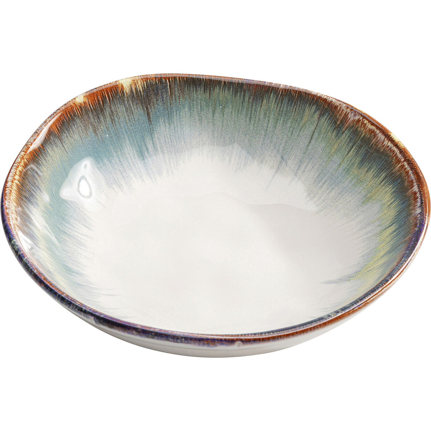Тарелка глубокая Organic White Blue Ø20 см от KARE Design