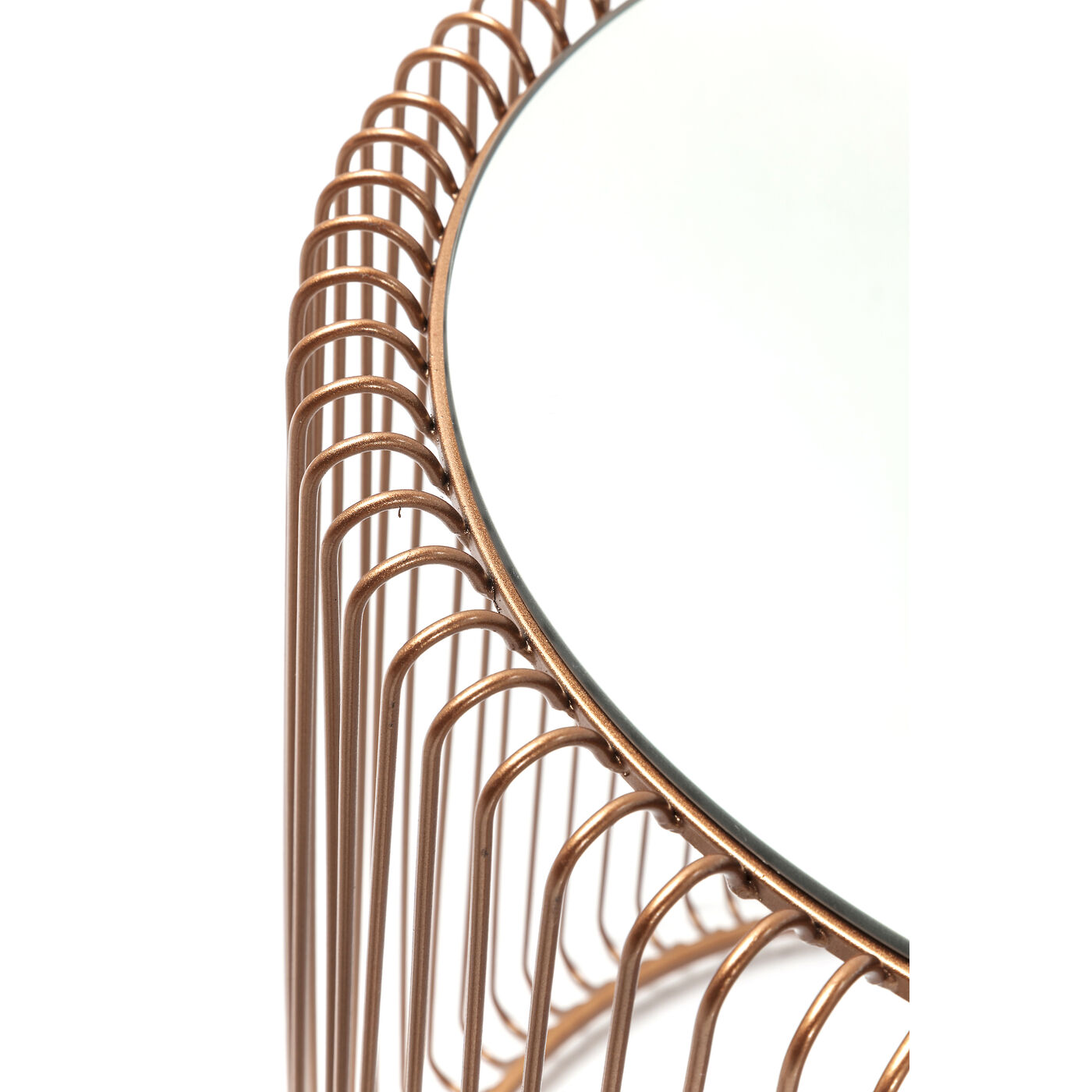 Стол приставной Wire Copper Ø44 см (2 шт) от KARE Design