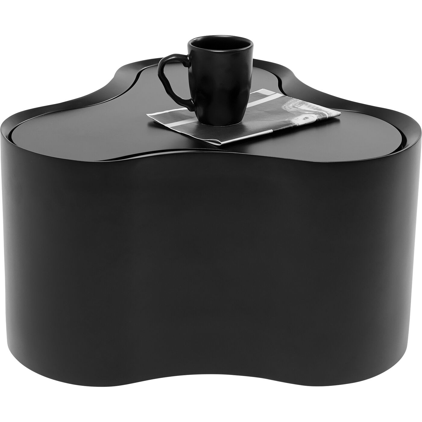 Стол приставной KARE x Karim Rashid Lotus Black 35 см