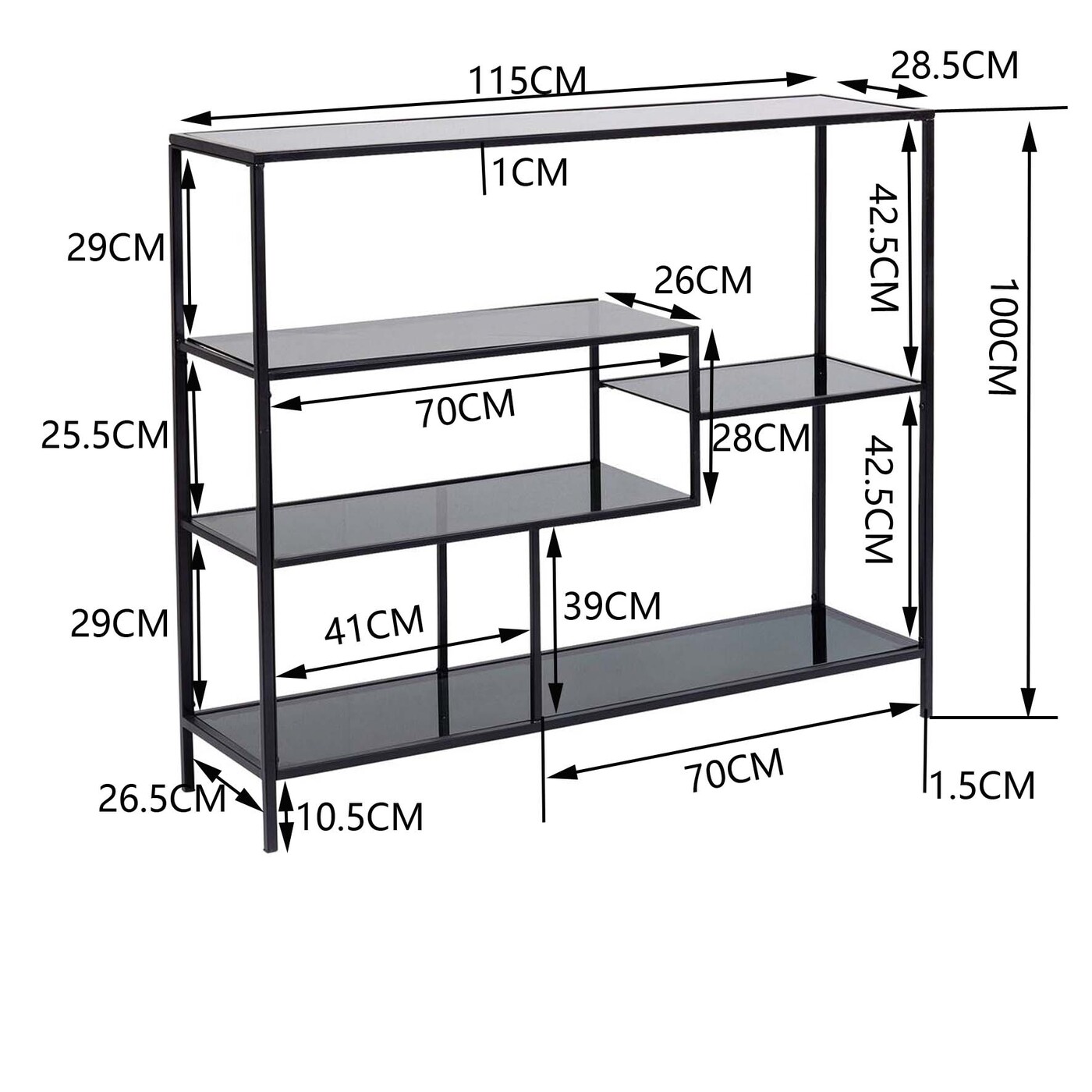 Стеллаж Loft 100 см от KARE Design