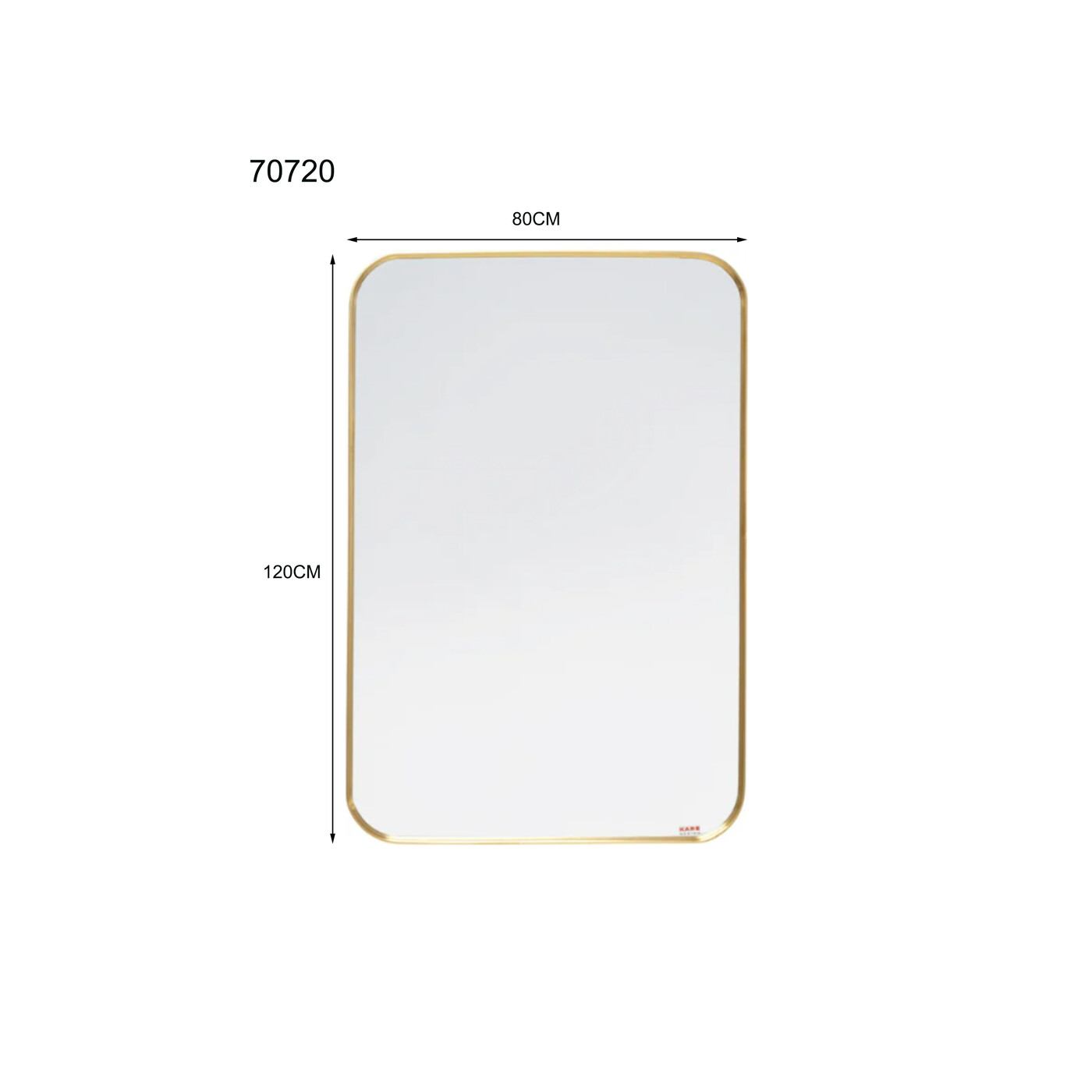 Зеркало настенное Simply Brass 80x120cm от KARE Design