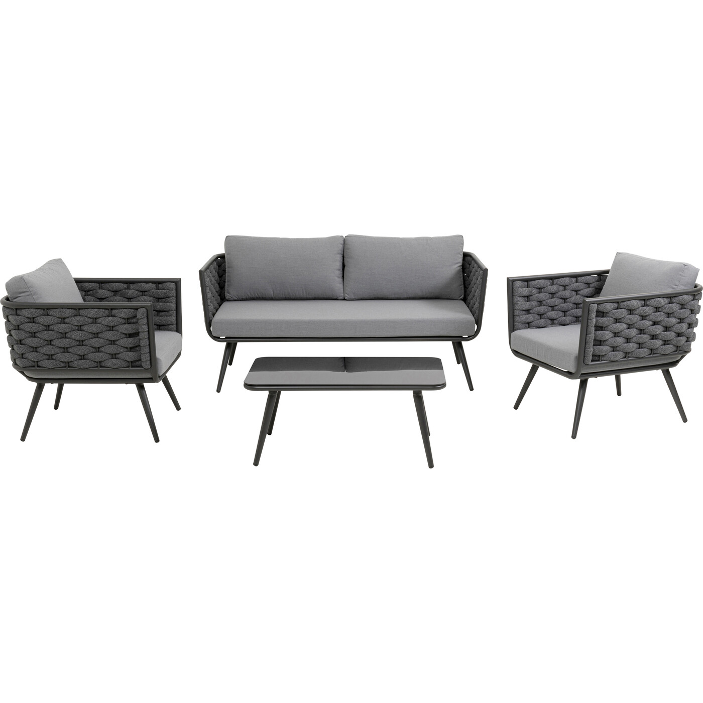 Диван Set Malta Anthracite (4/part) от KARE Design