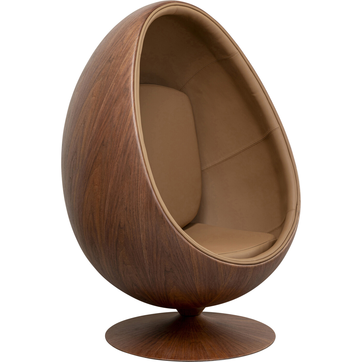 Кресло вращающееся Eye Ball Walnut от KARE Design