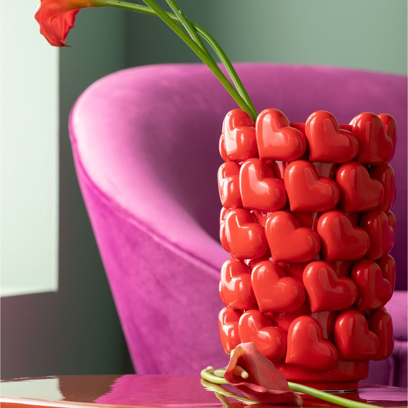 Ваза Hearts «Сердца» 33 см от KARE Design