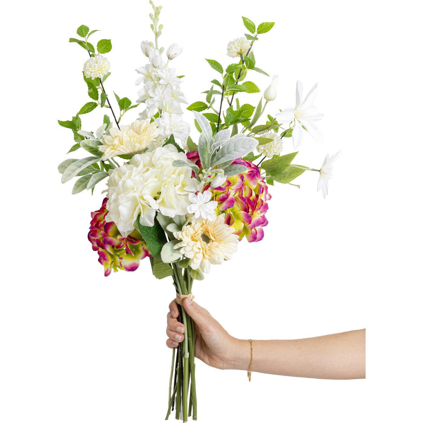 Растение декоративное Hydrangea Bouquet «Букет гортензий» 68 см от KARE Design
