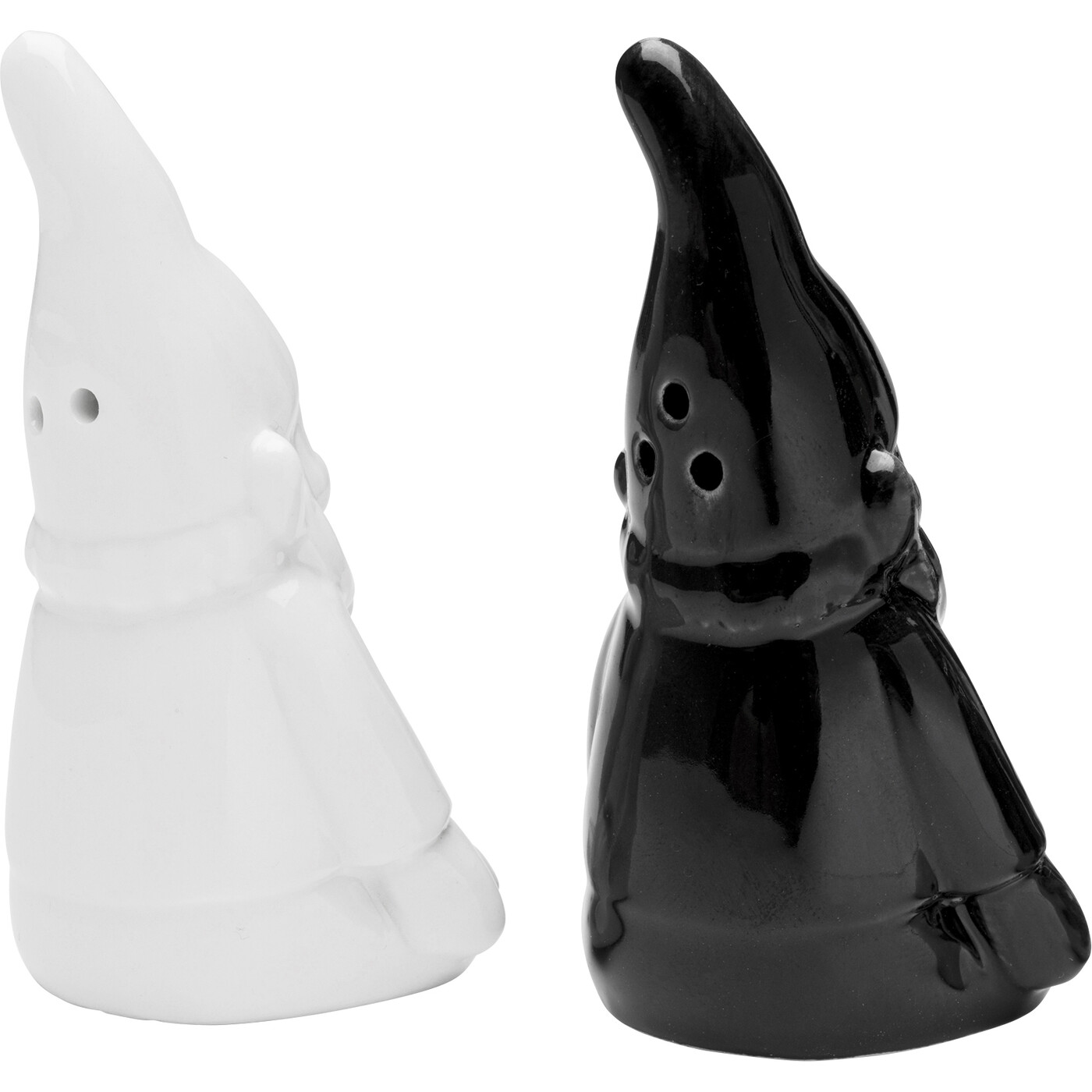 Набор для соли и перца Gnome «Гном» (набор из 2 шт.), Чёрно-белый от KARE Design
