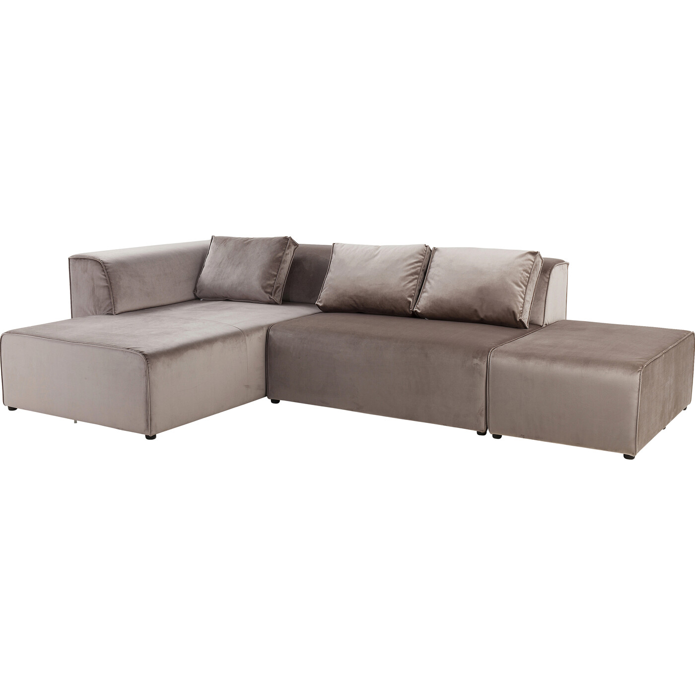Диван угловой левосторонний Infinity Velvet Taupe Left от KARE Design