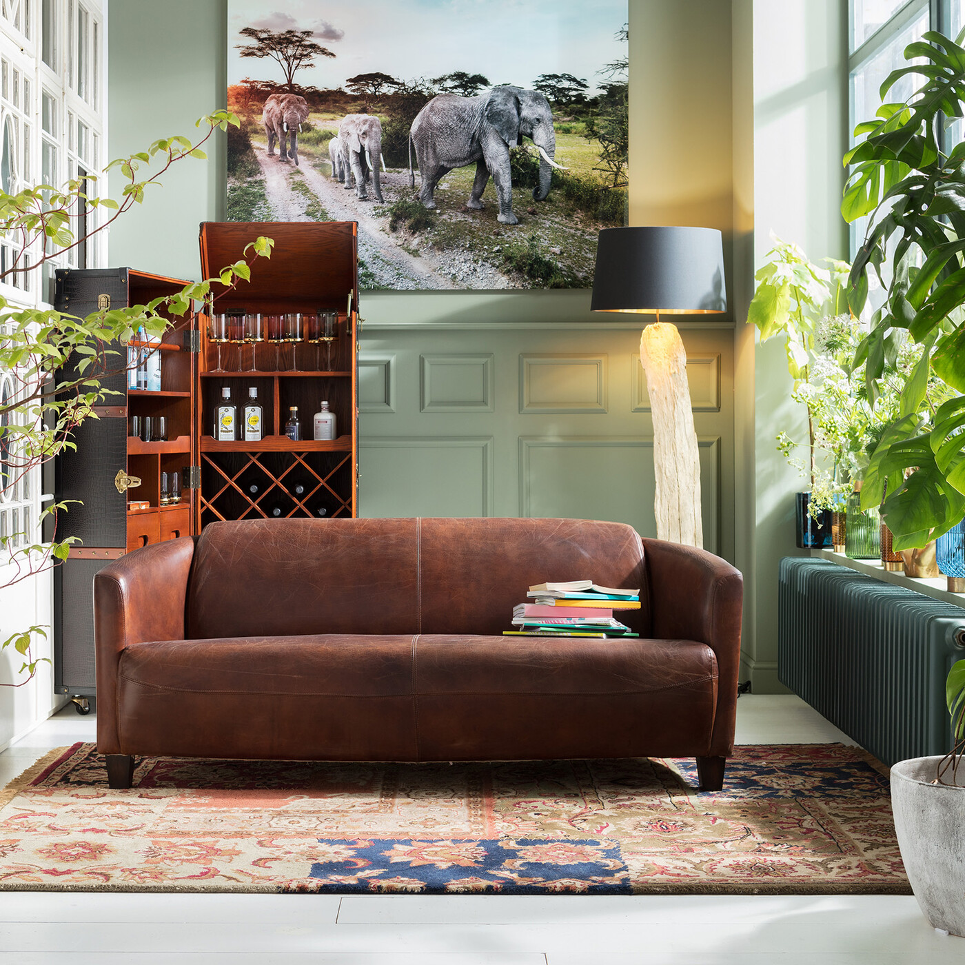 Диван трехместный Cigar Lounge от KARE Design