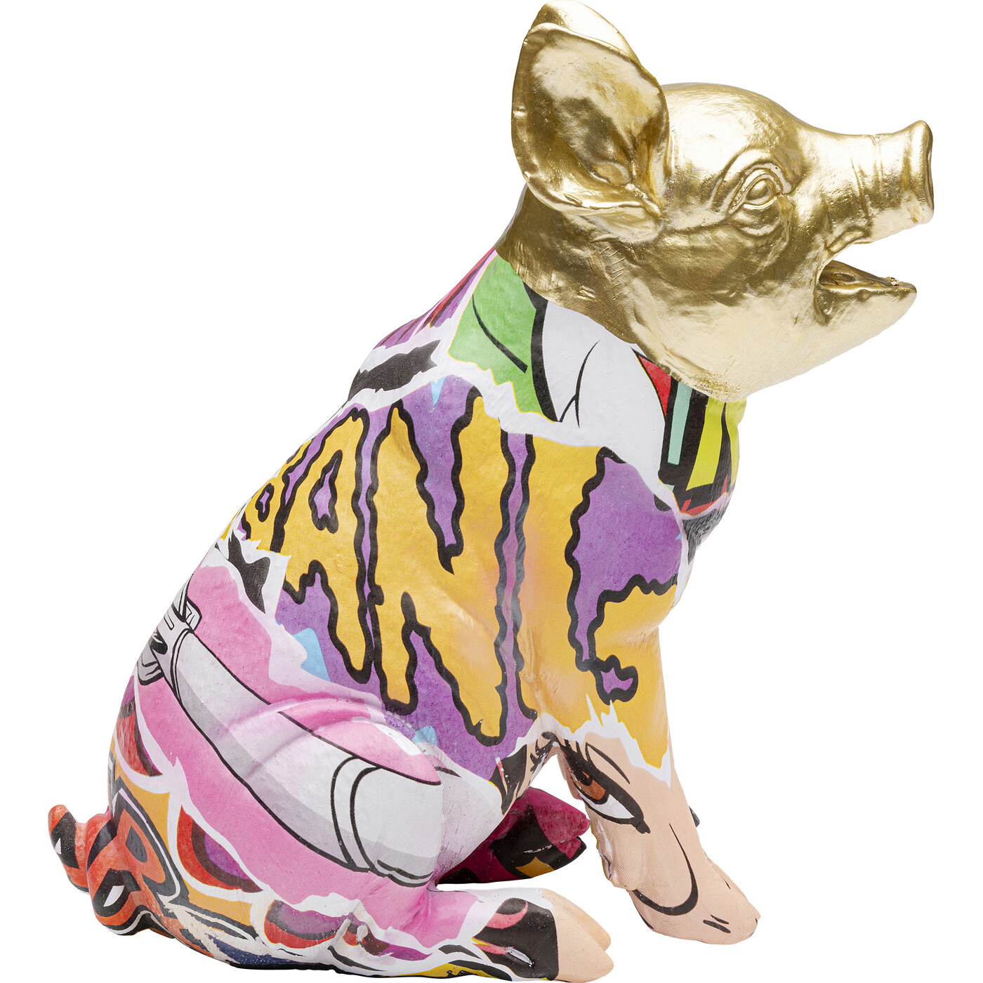 Фигура декоративная Graffiti Pig «Свинья-граффити» 20 см от KARE Design