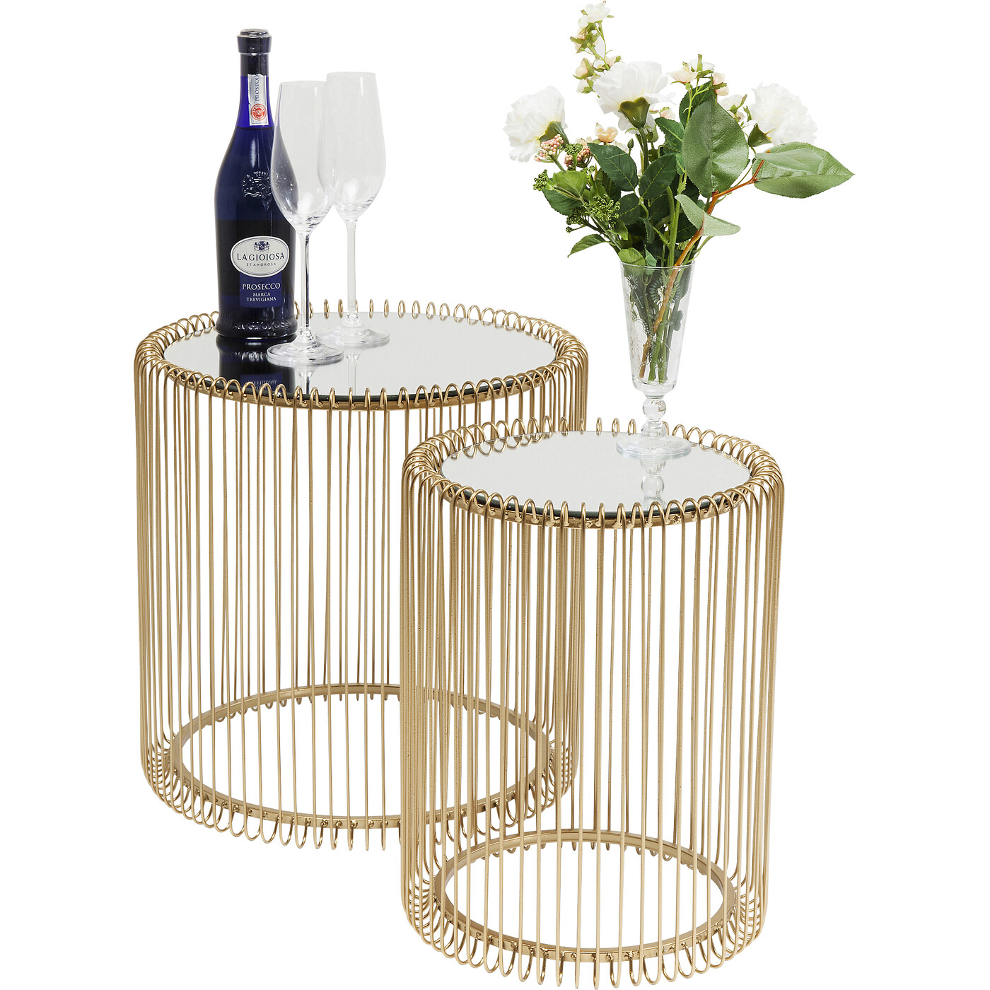 Стол приставной Wire Brass (2 шт) от KARE Design