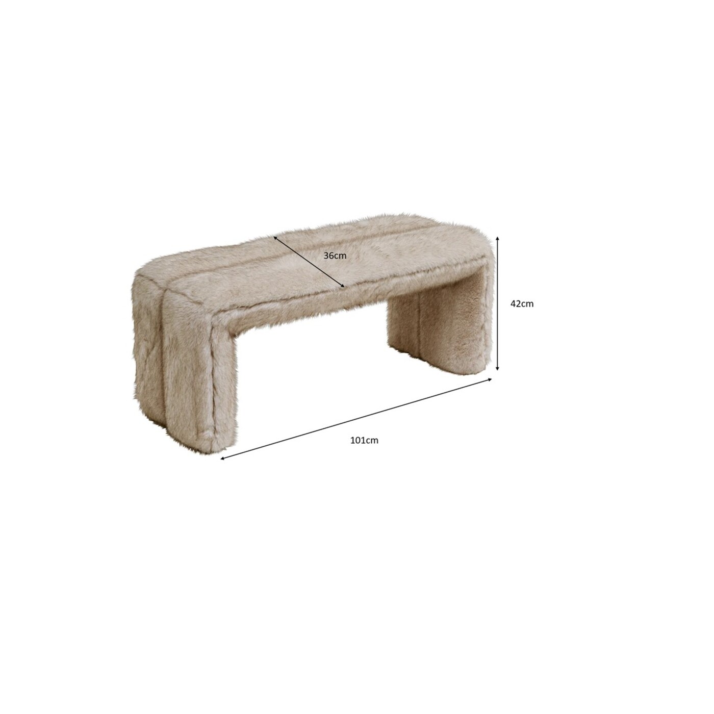 Скамья Lilja Soft 101cm от KARE Design