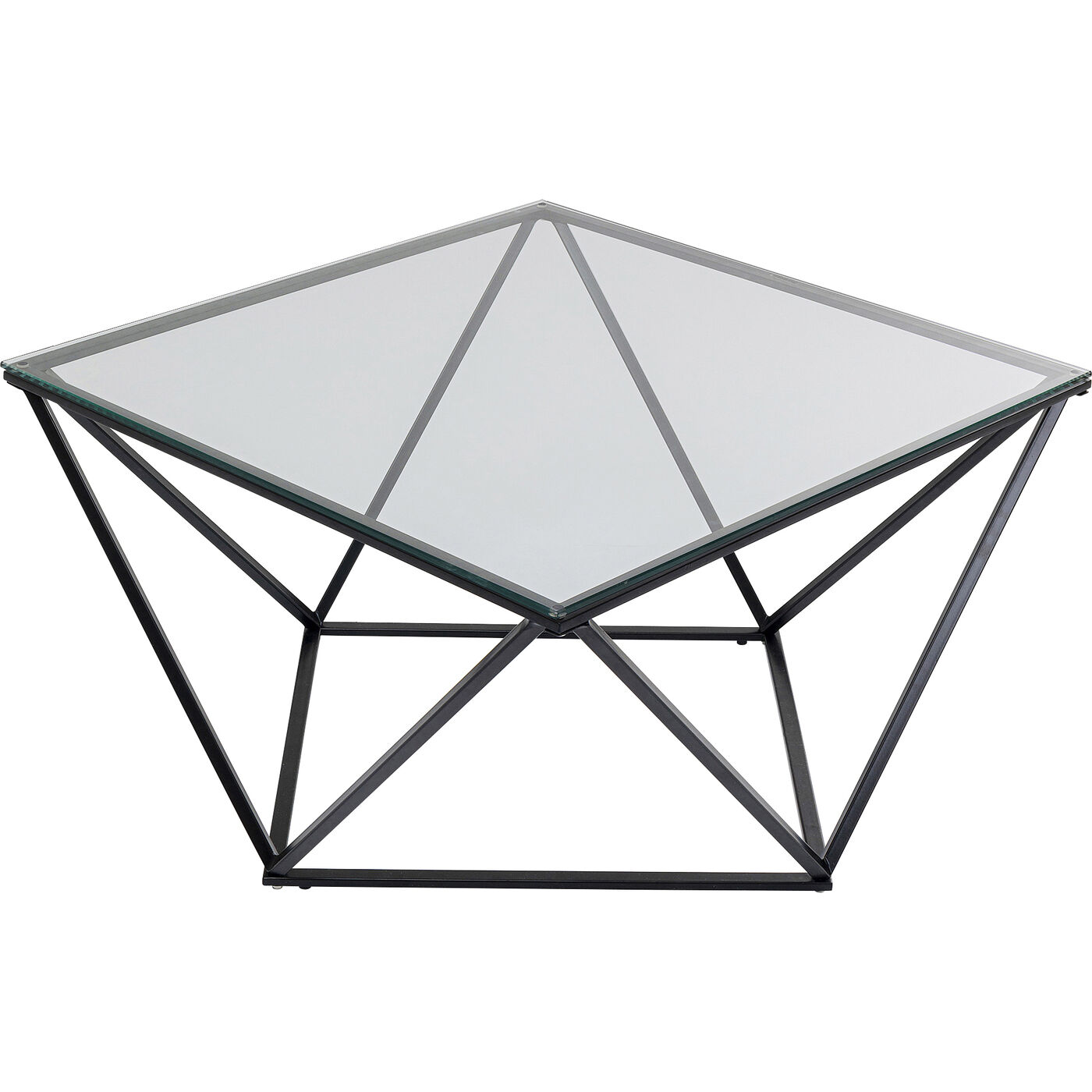 Стол кофейный Cristallo Black 80x80 см от KARE Design