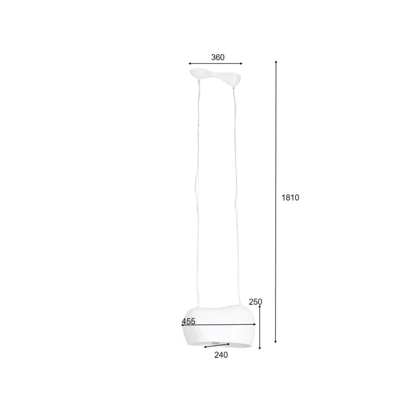 Светильник подвесной KARE x Karim Rashid Cloud Beam Double White 50cm от KARE Design