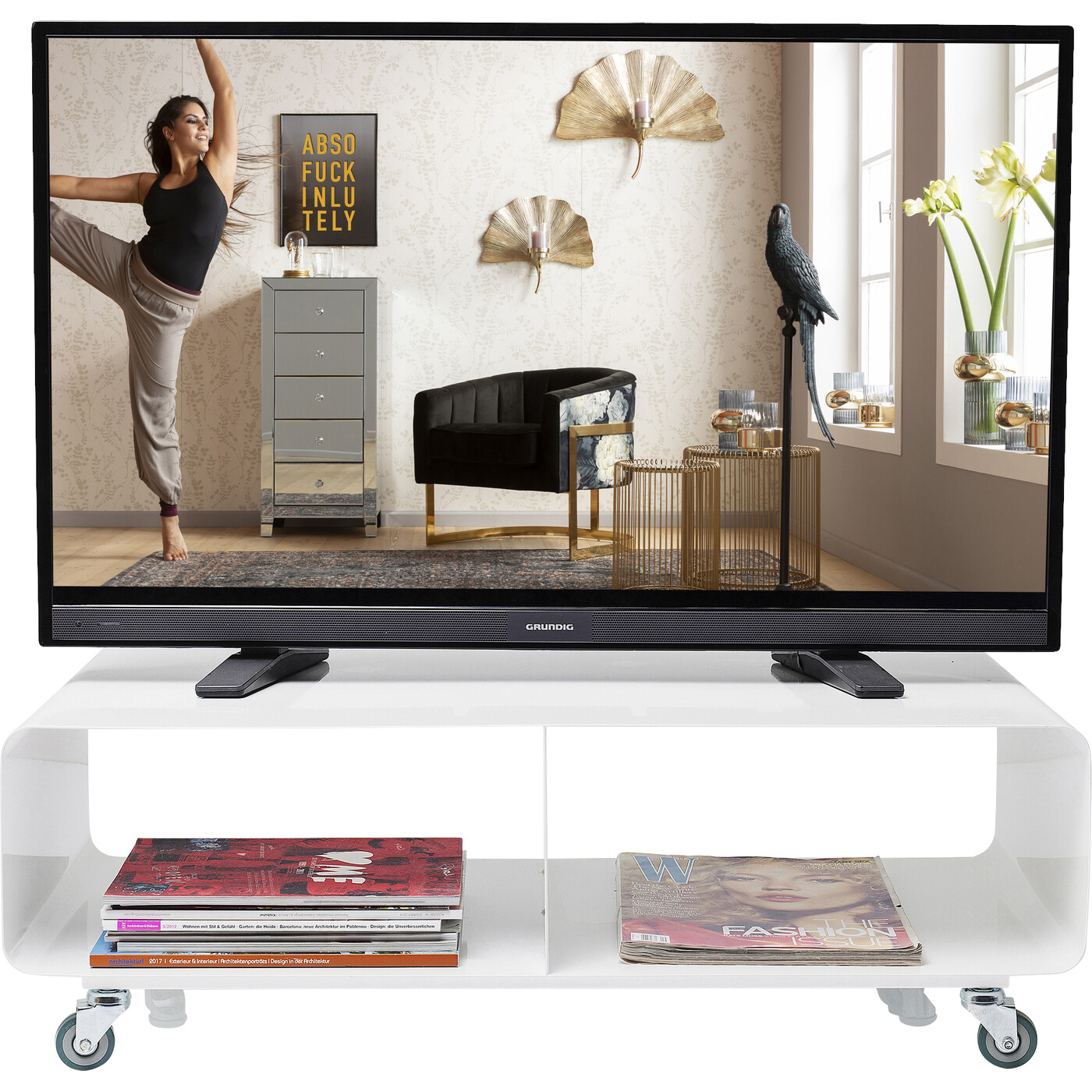 ТВ-тумба Lounge M White от KARE Design