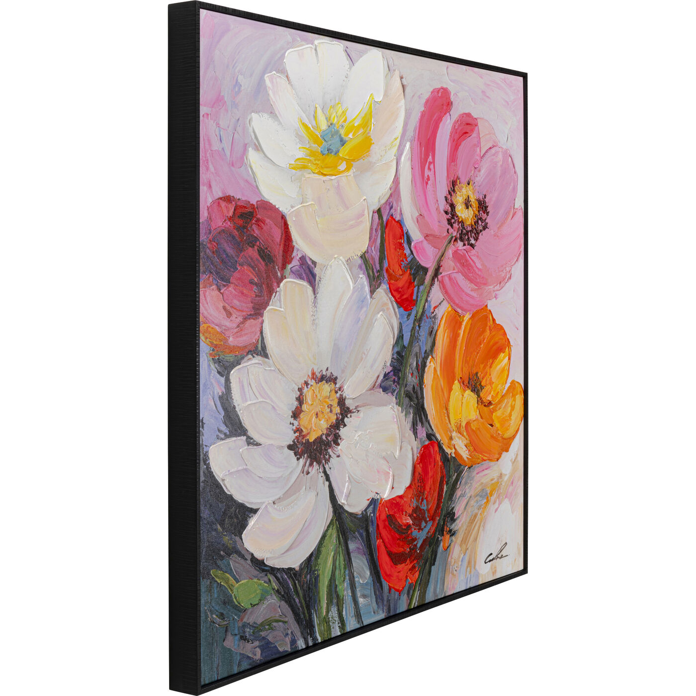 Картина в раме Flower Meadow «Луговые цветы» 80x80 см от KARE Design