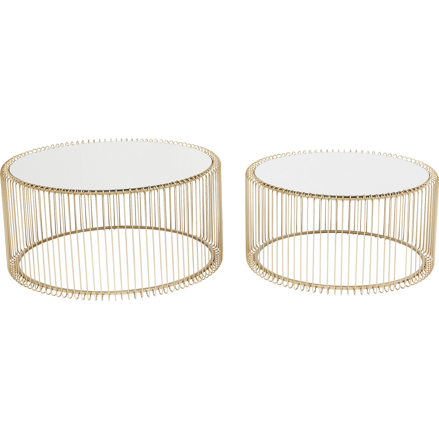 Стол кофейный Wire Brass (2 шт) от KARE Design
