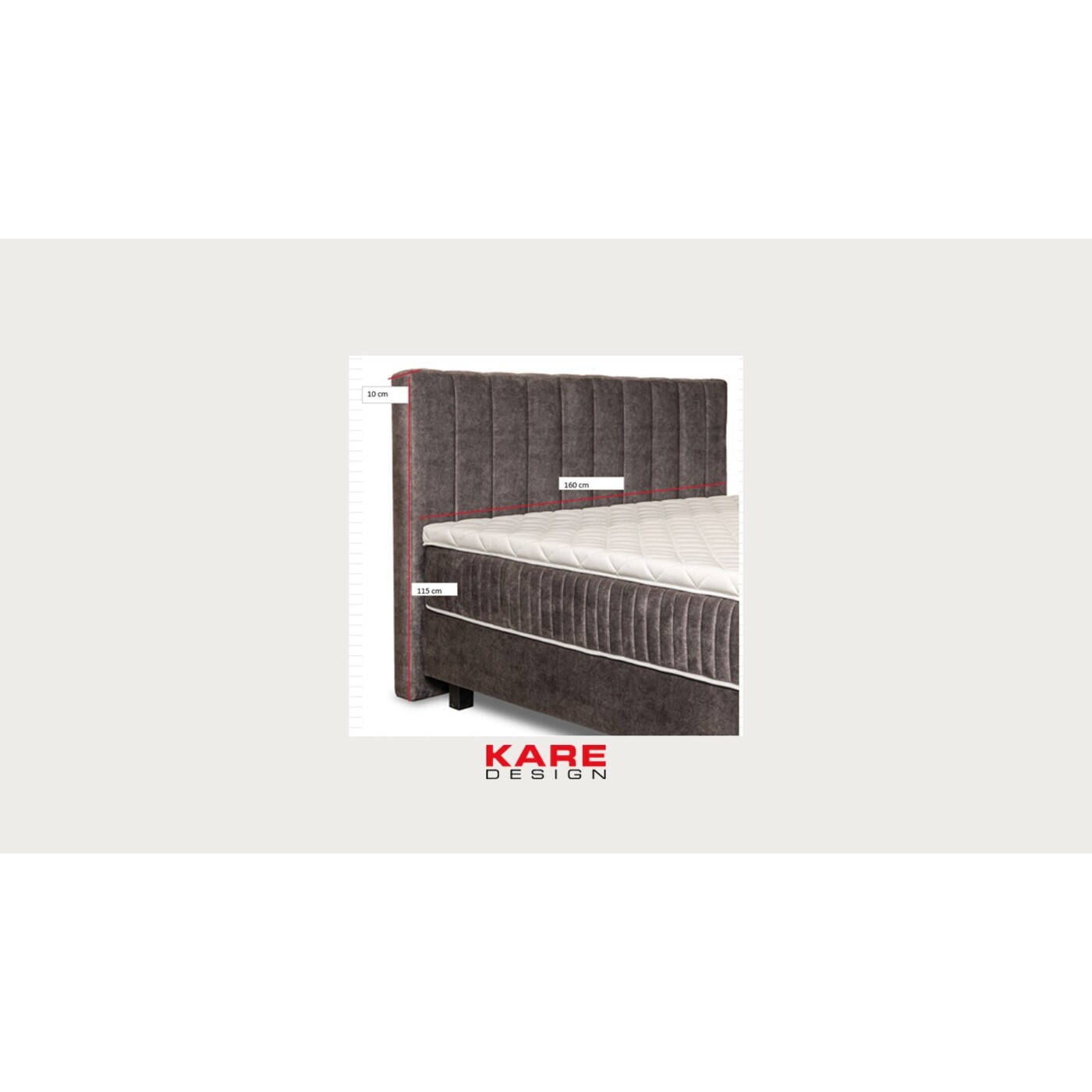 Изголовье кровати Benito Comet Sand 160cm от KARE Design