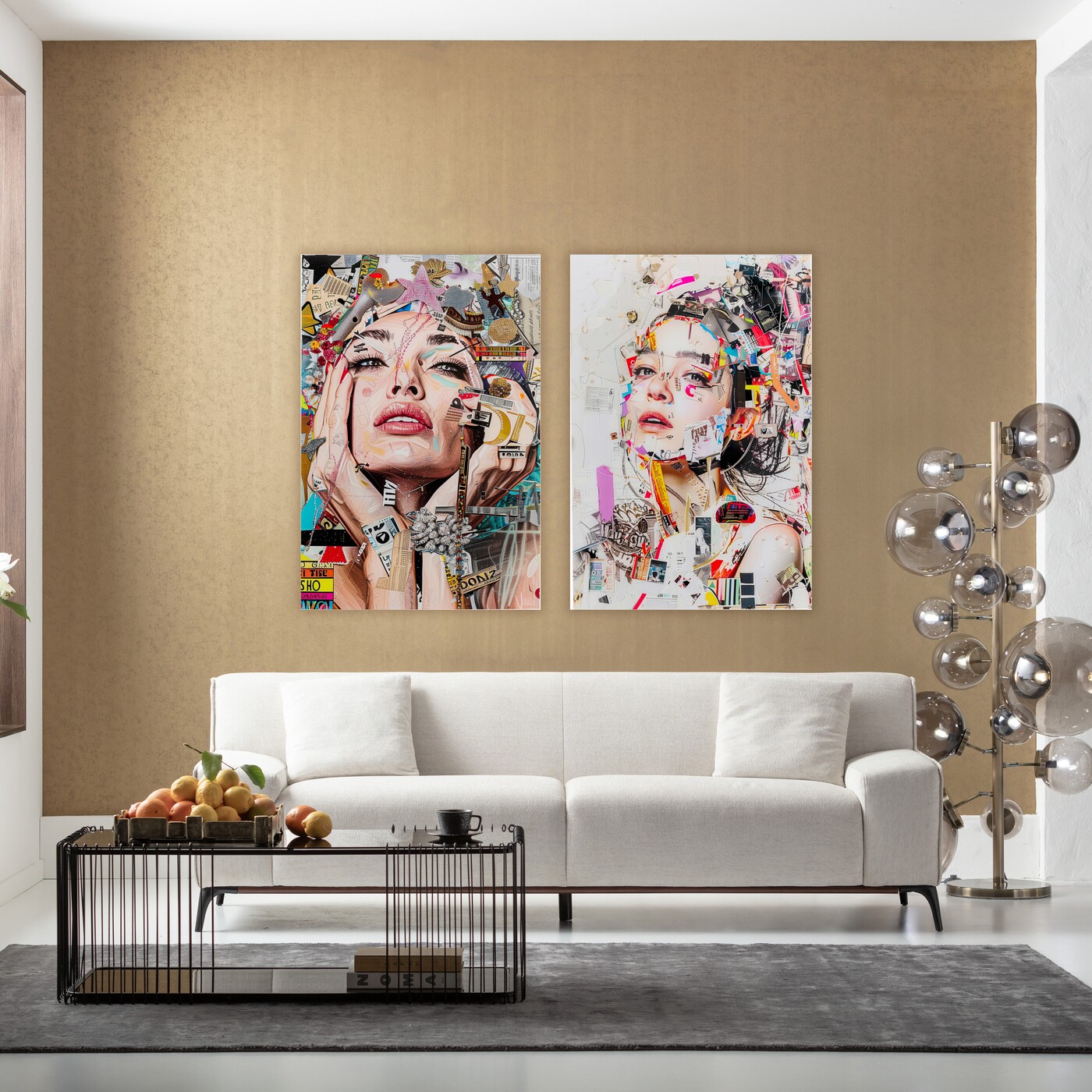 Картина стеклянная Artsy Portrait Front 80x120cm от KARE Design